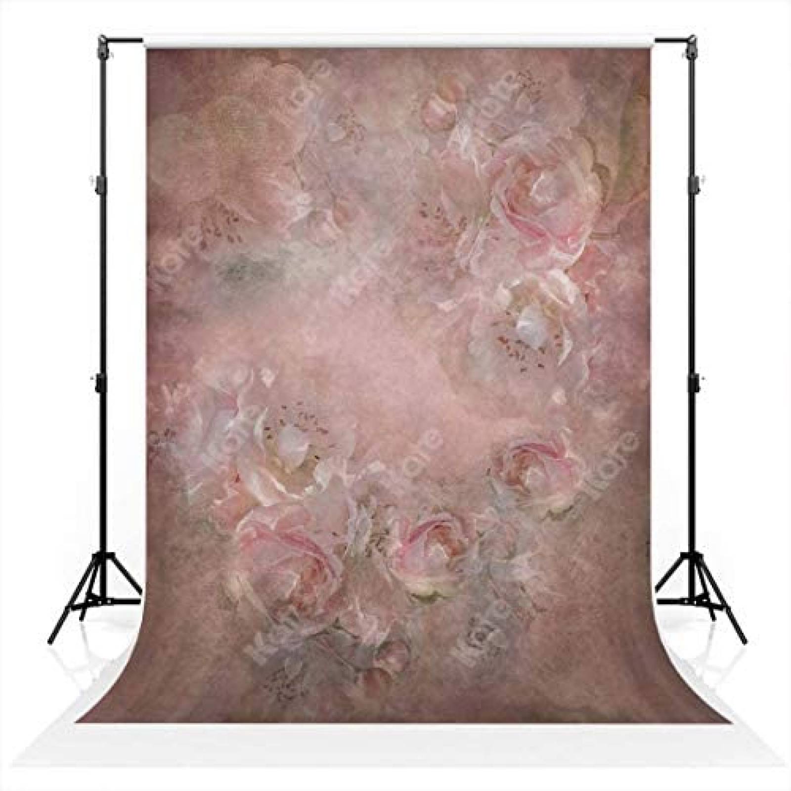 Fondo fotografia Kate Flores Baby shower niña -Rosa