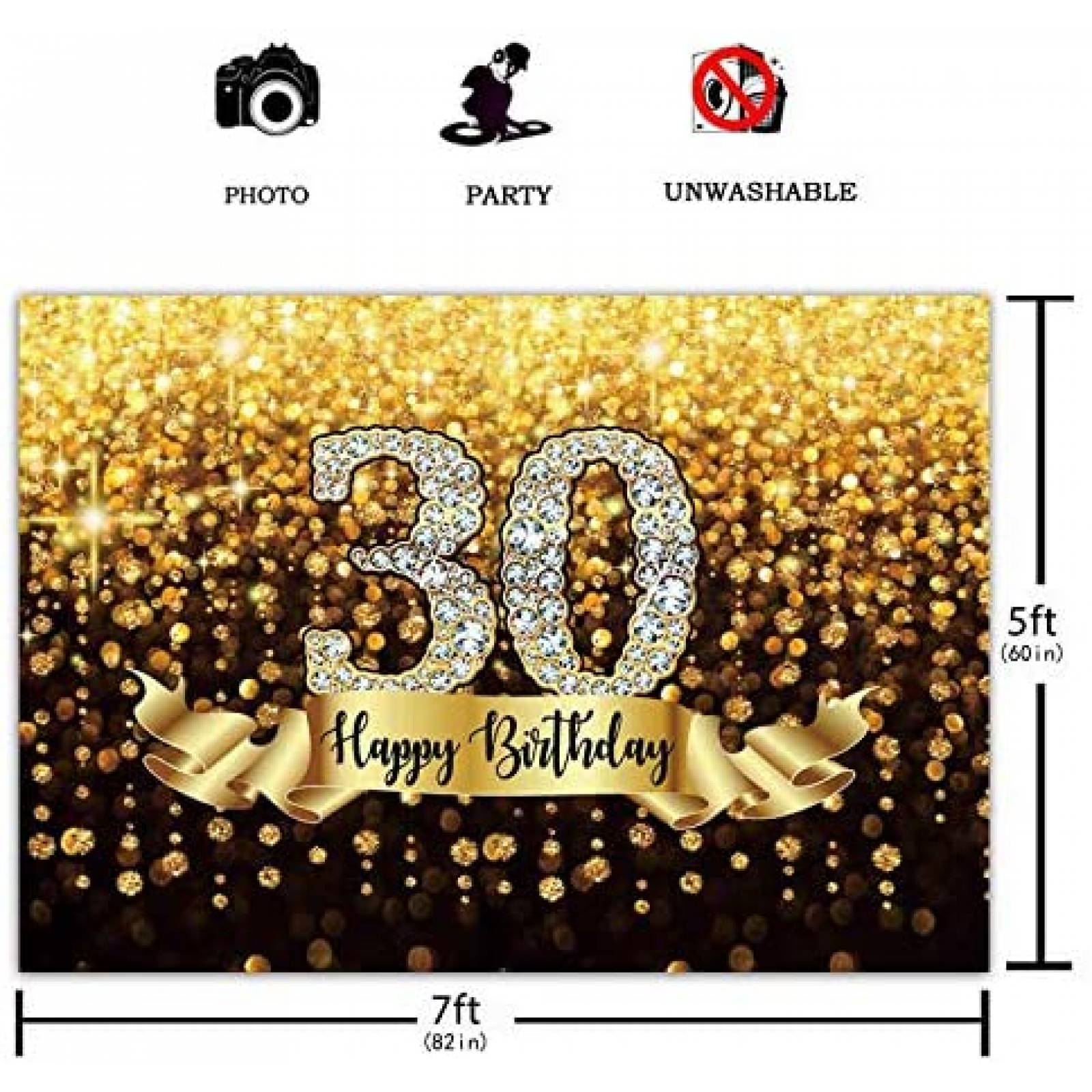 Fondo fotografia Funnytree Cumpleaños 30 Fiesta Diamantina