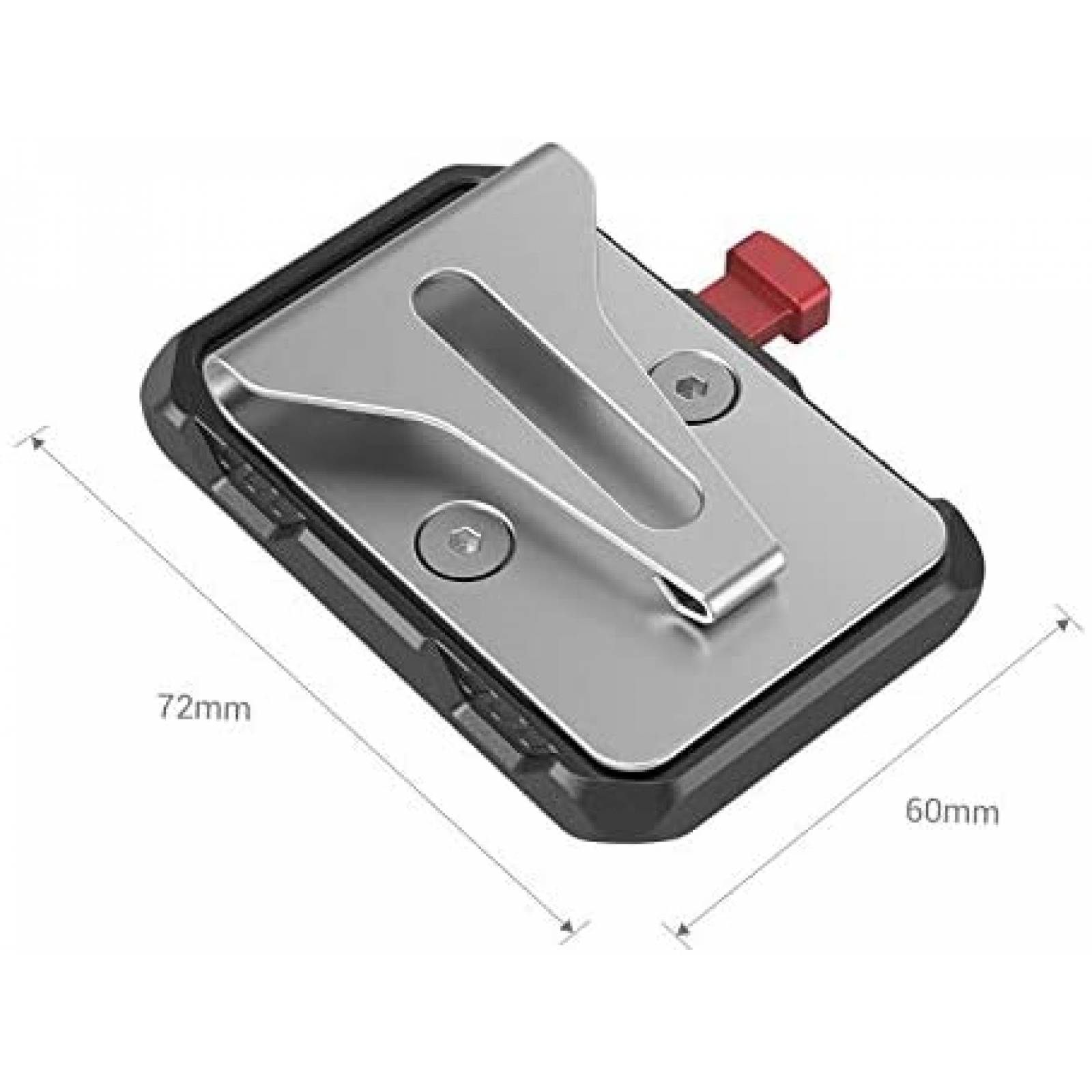 Placa de Bateria de Montaje SMALLRIG con Placa V -Plata