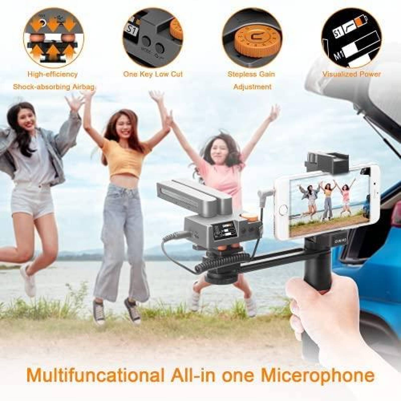 Microfono de escopeta comica Traxshot Direccional cardioide