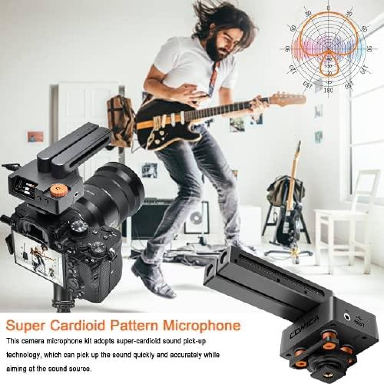 Microfono de escopeta comica Traxshot Direccional cardioide