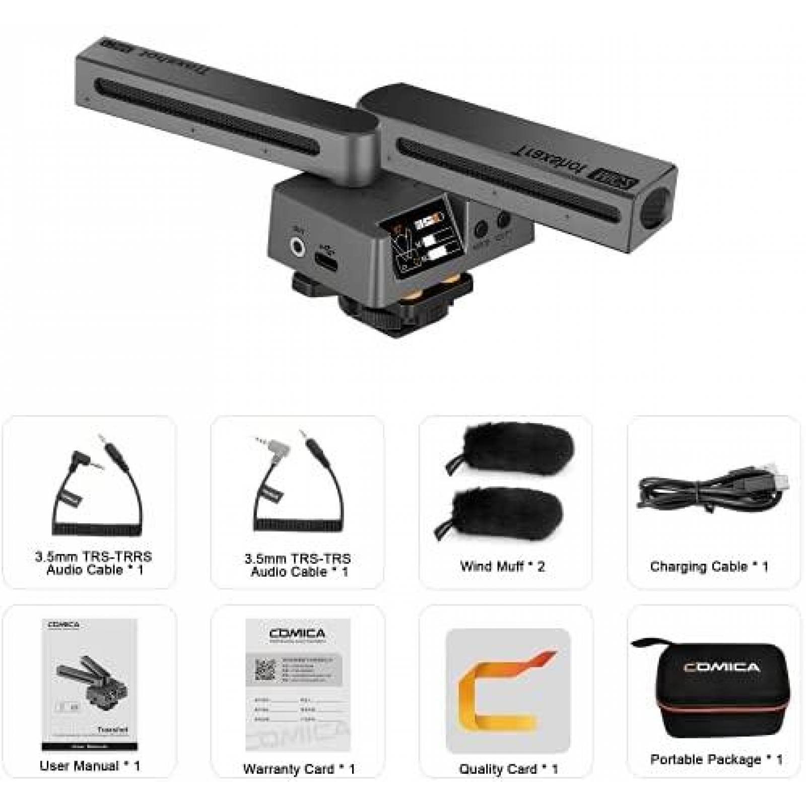 Microfono de escopeta comica Traxshot Direccional cardioide