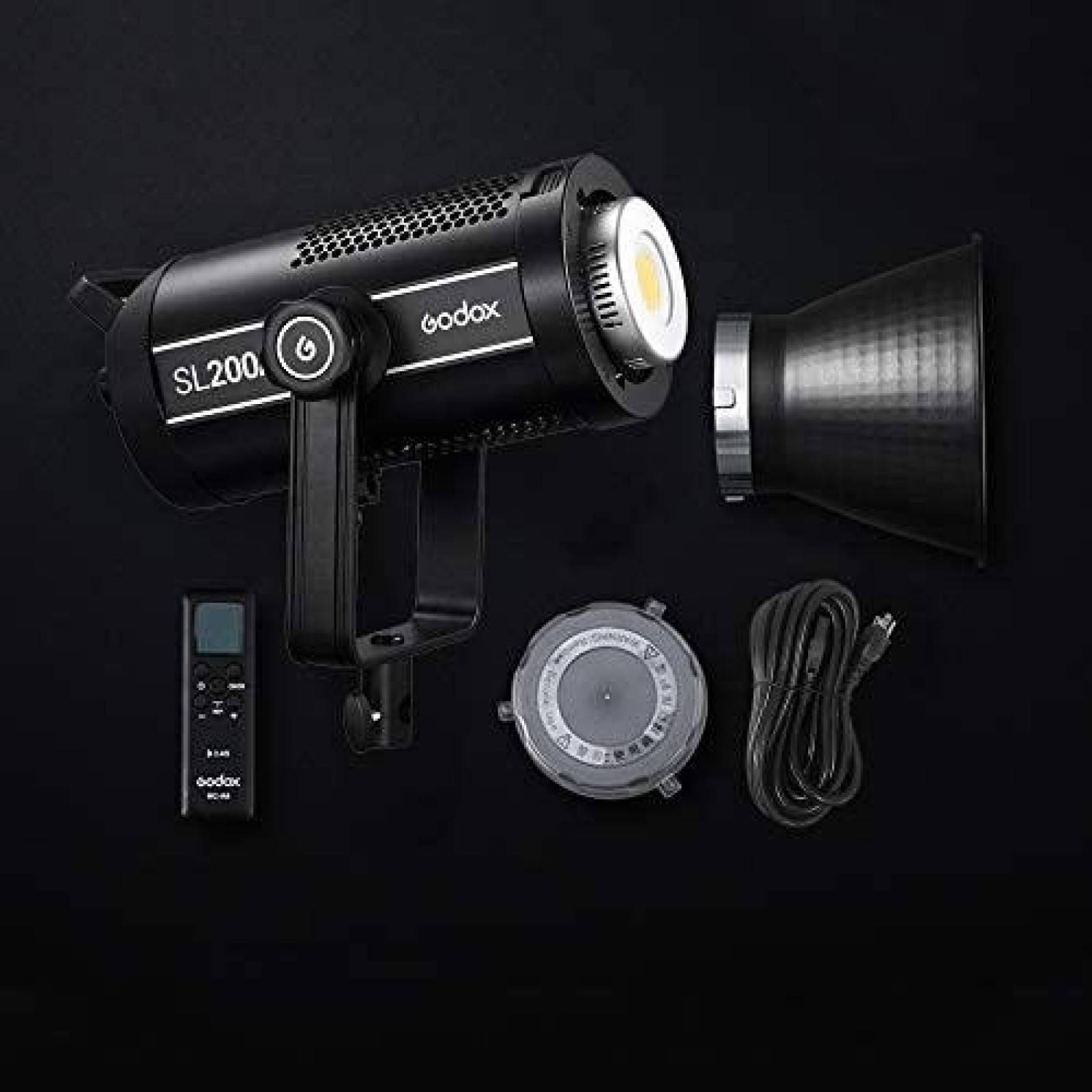Lampara de Fotografia Godox SL200II 200 Watts LED -Negro