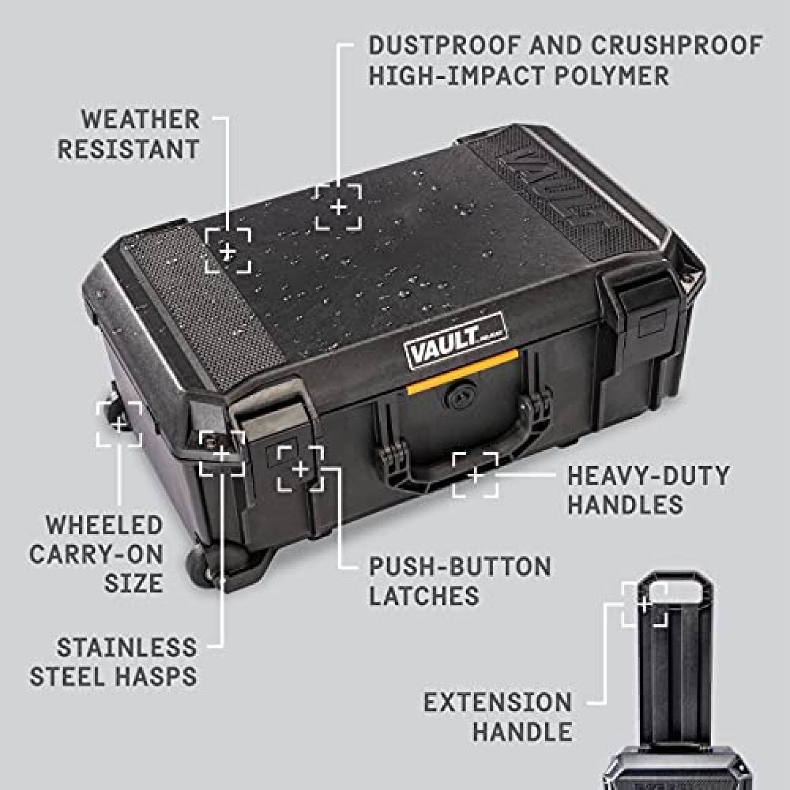 Caja Herramienta Pelican V525 Electronico Dron Camara -Negro