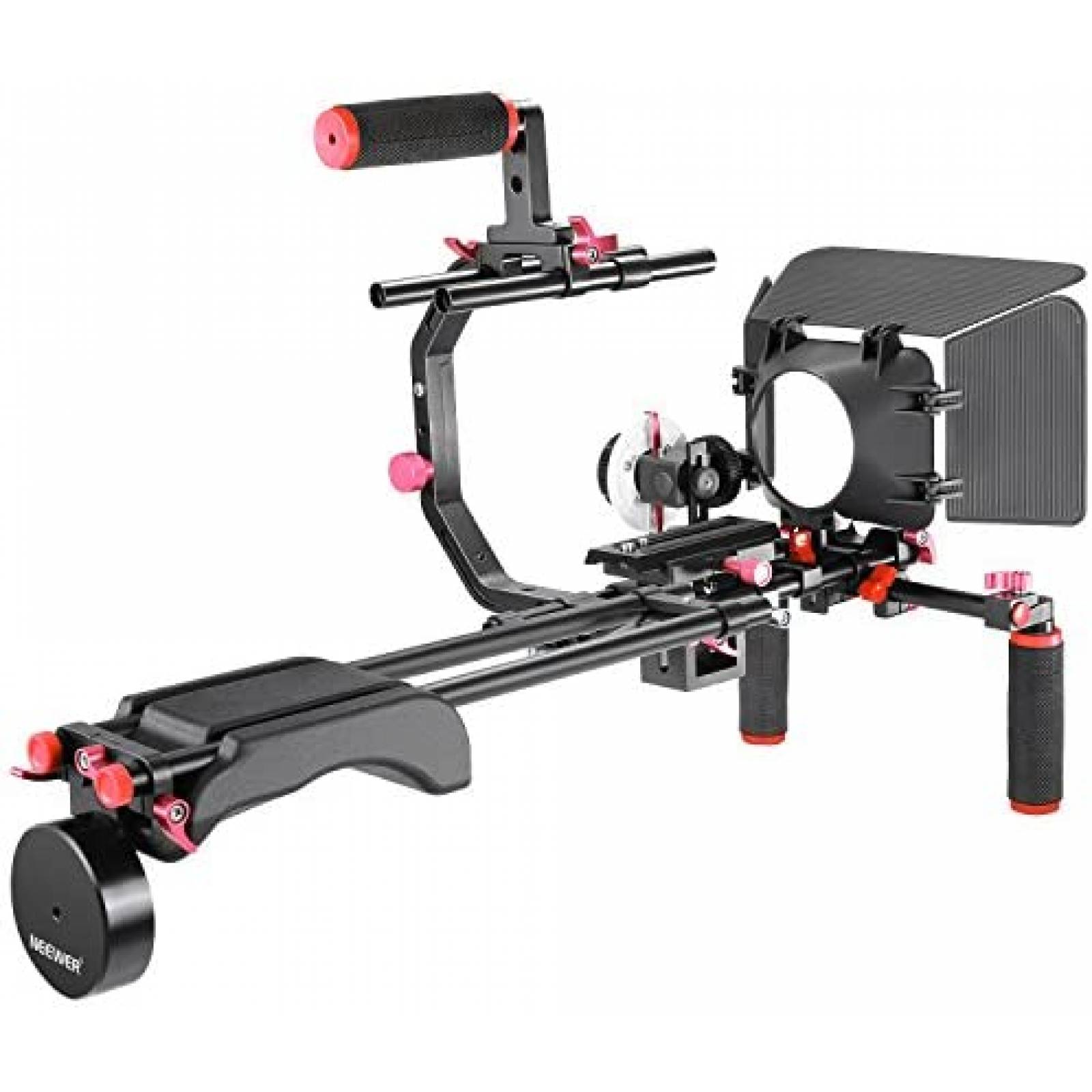 Estabilizador para Camara Neewer DSLR Rod 15mm -Rojo/Negro