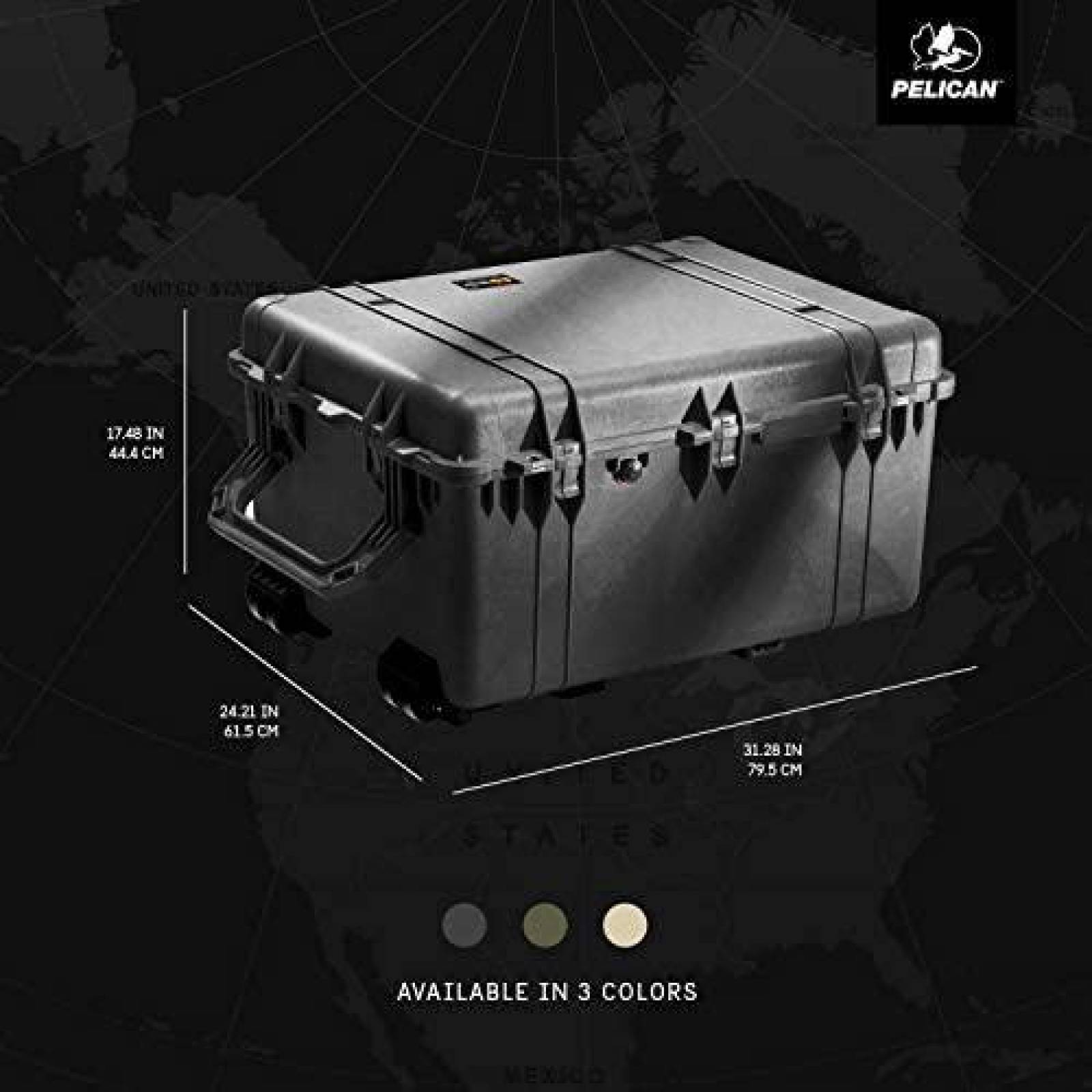 Estuche para Camara Pelican 1630 Estandar Resistente -Negro