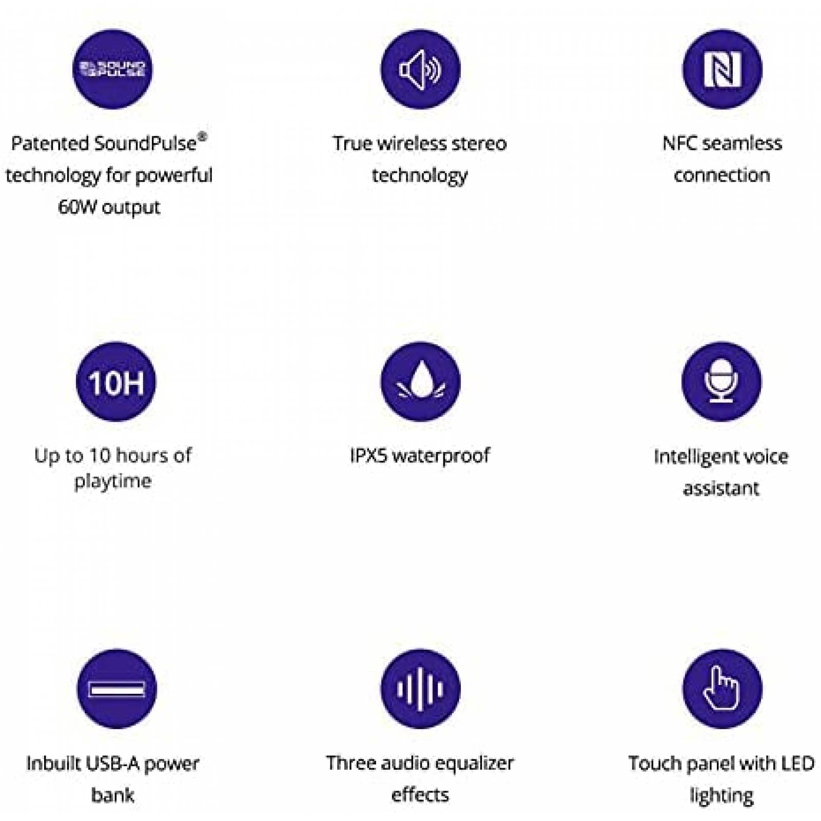 Bocina Portatil Tronsmart Bluetooth 60W 10400mAh -Negro