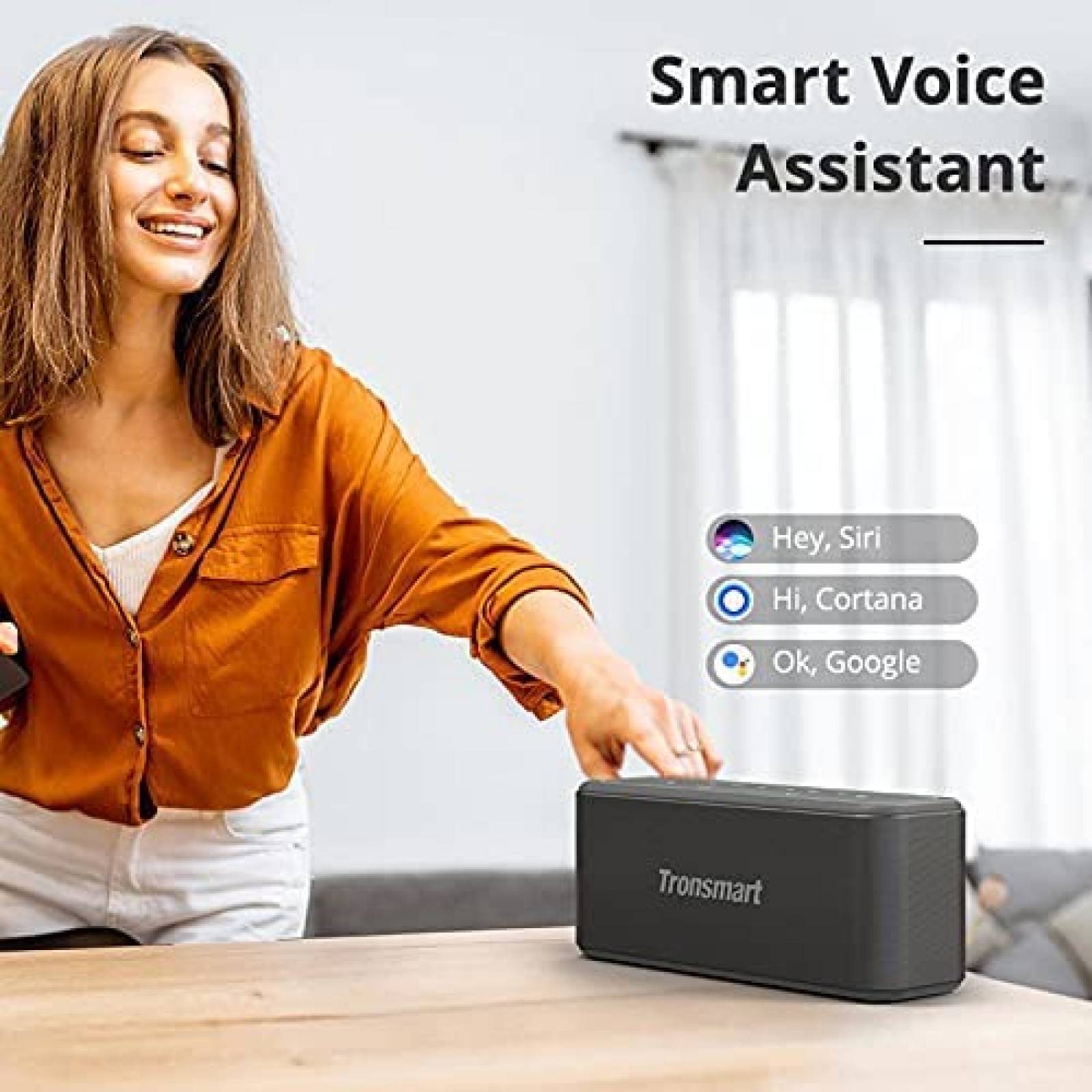Bocina Portatil Tronsmart Bluetooth 60W 10400mAh -Negro