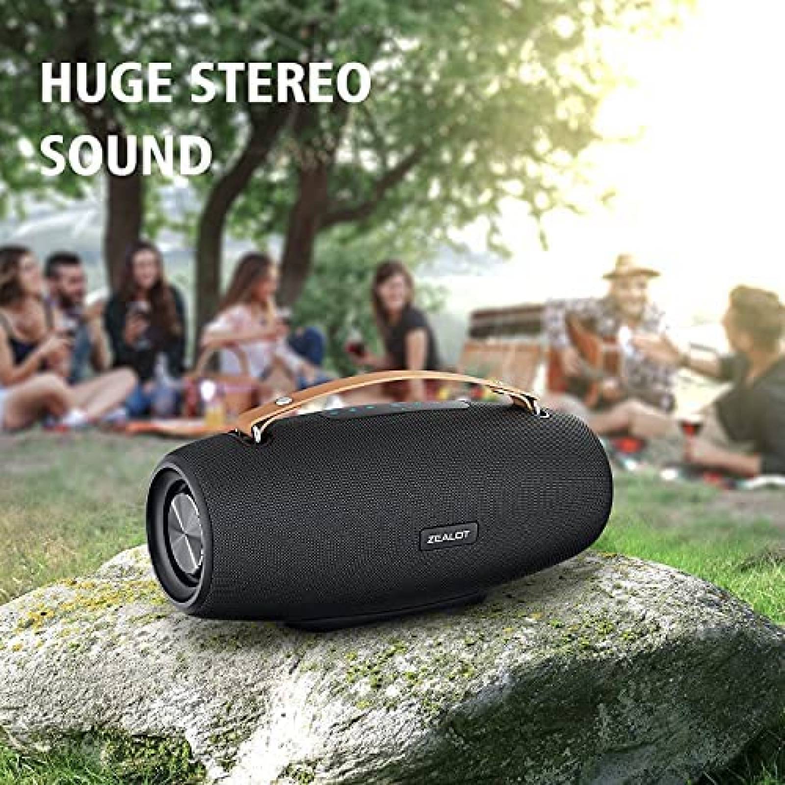 Bocina Portatil ZEALOT S67 75W 50H Bluetooth Negro