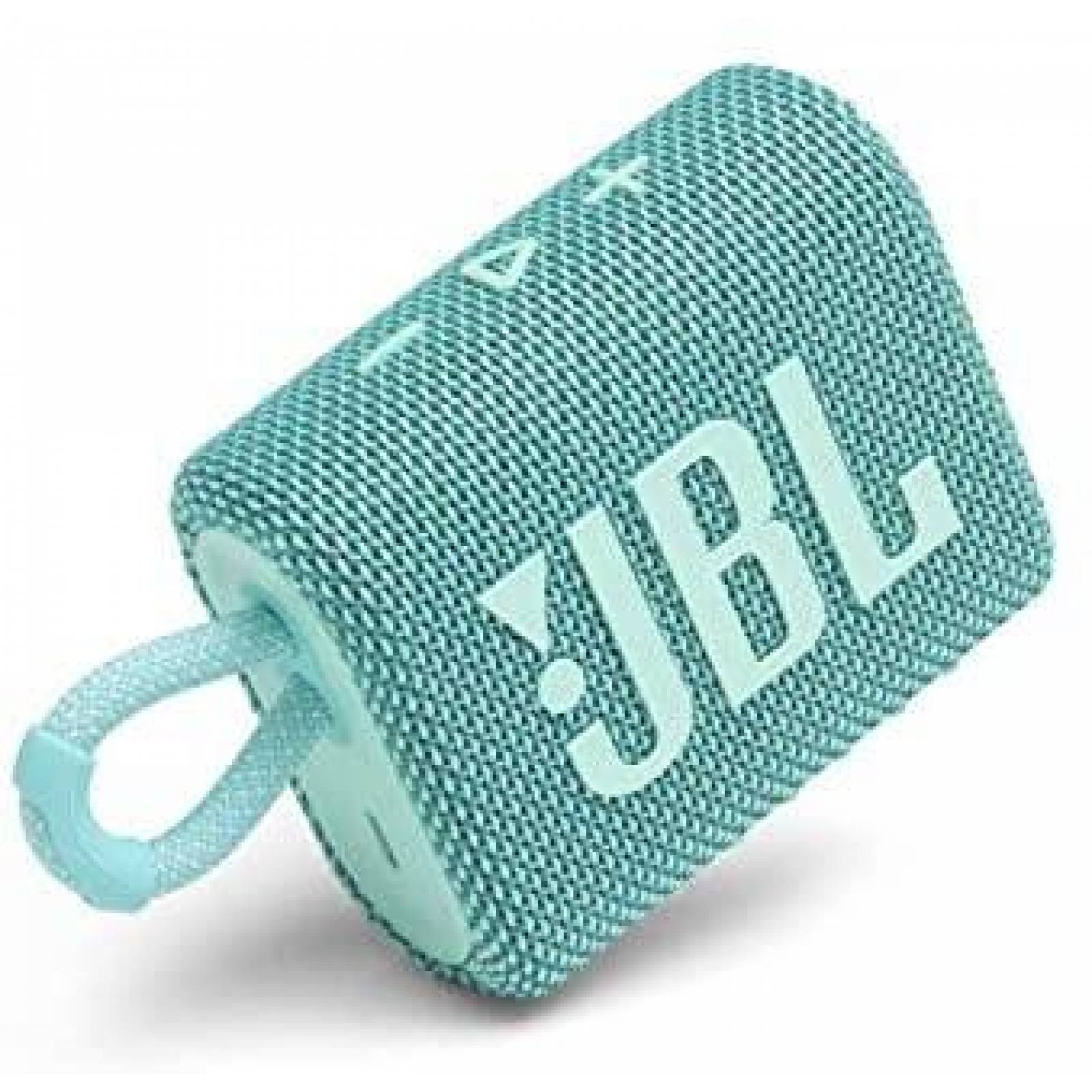 Bocina JBL Go 3 Bluetooth Portatil 5 Hrs Resistente -Celeste