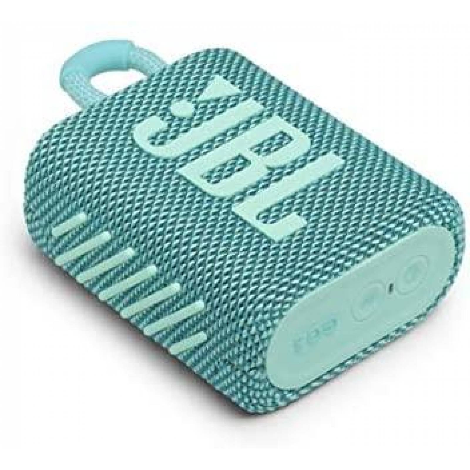 Bocina JBL Go 3 Bluetooth Portatil 5 Hrs Resistente -Celeste