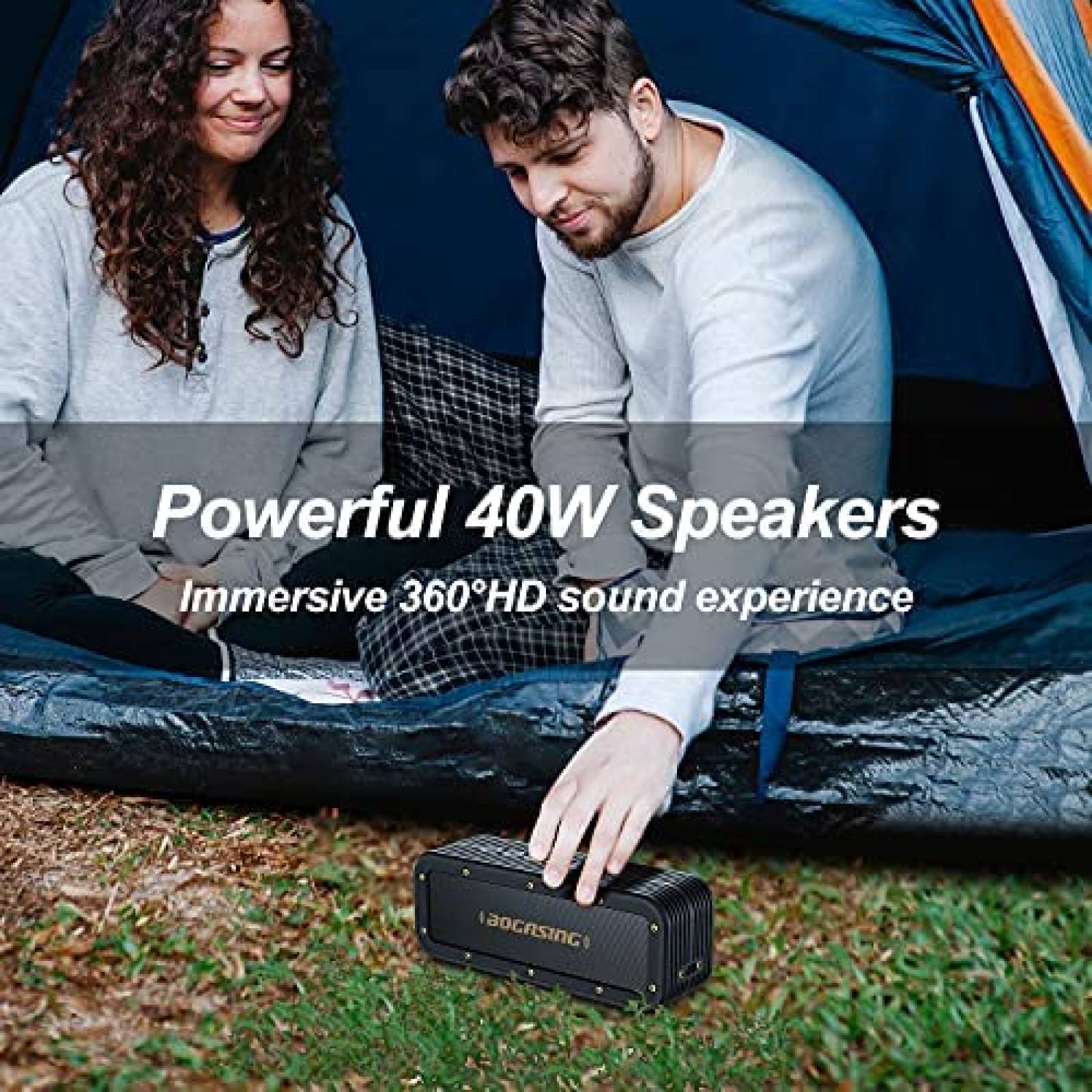 Bocina Portatil BOGASING M4 Bluetooth 5.0 40W -Negro