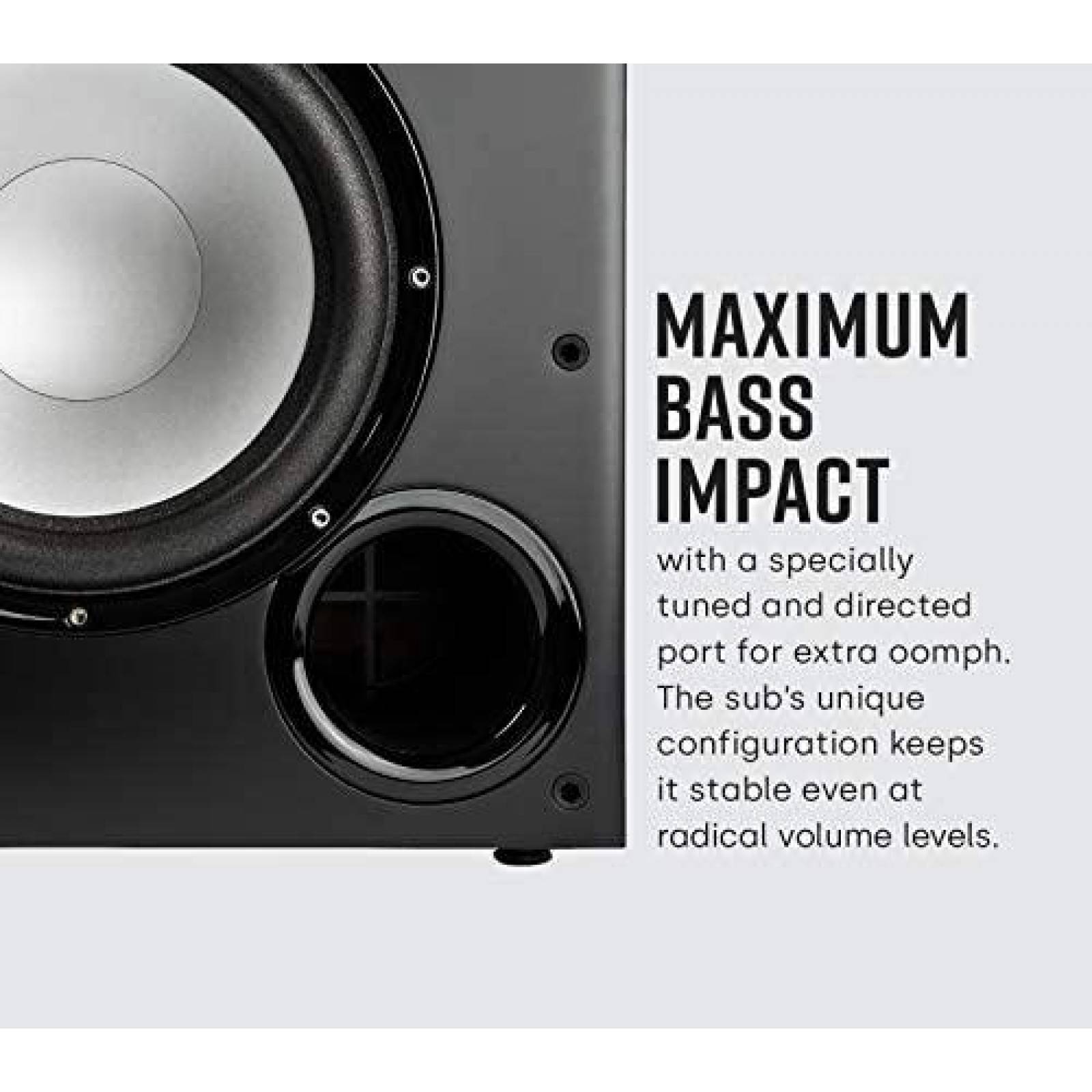 Subwoofer Polk Audio PSW108 10" 100W ajustable 80 a 160 Hz