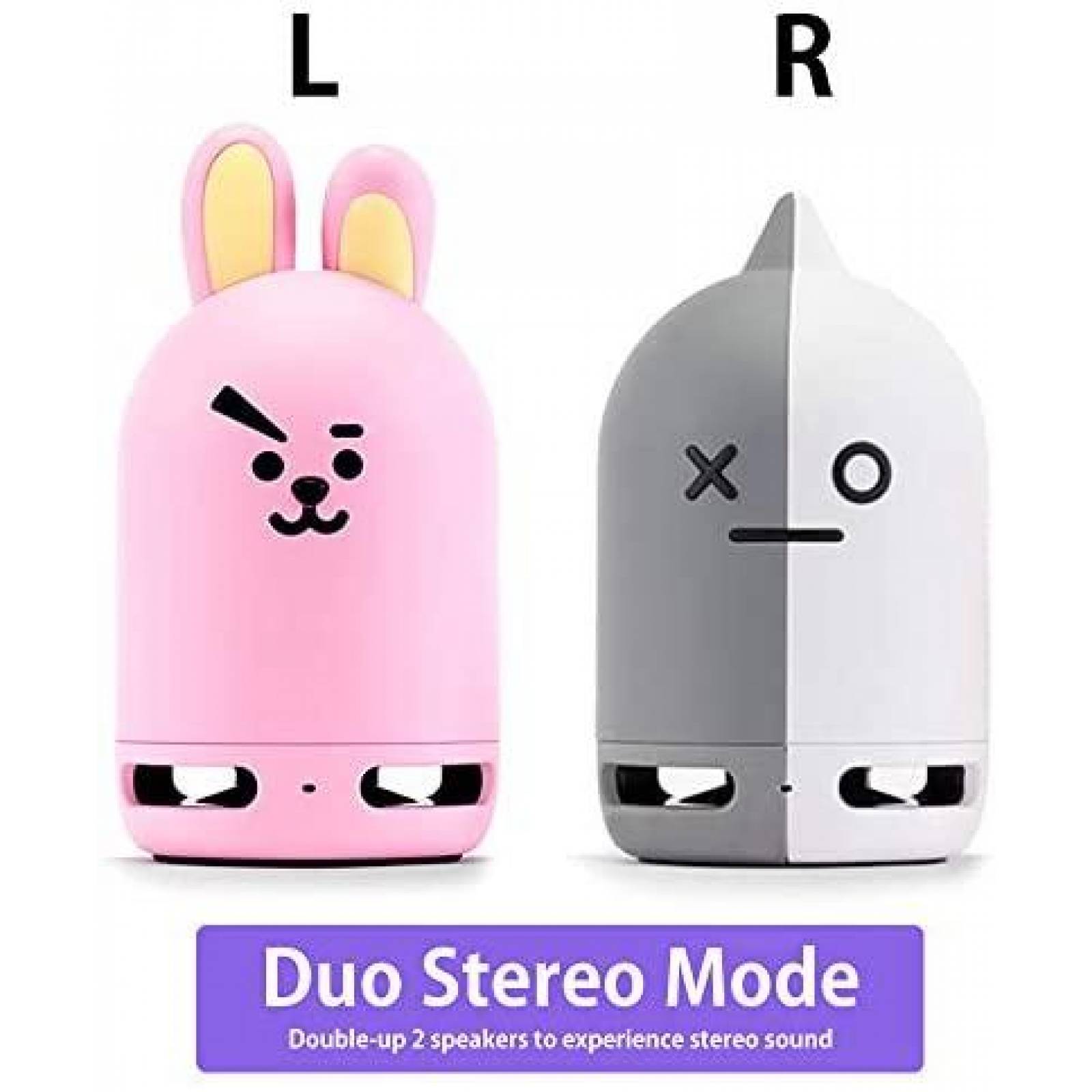 Bocinas BT21 BTS COOKY + SHOOKY Bluetooth de 360 Grados