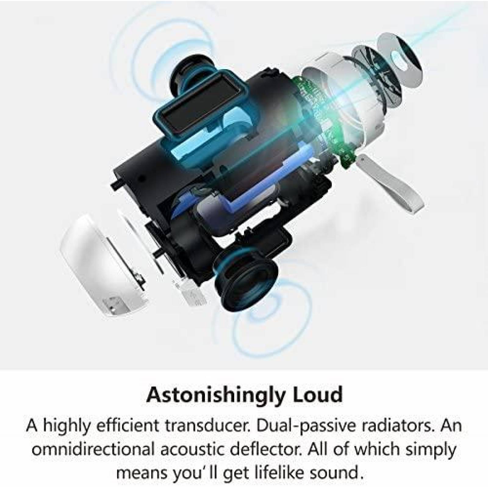 Bocina COMISO IPX5 A Prueba de Agua Inalambrica -Blanco