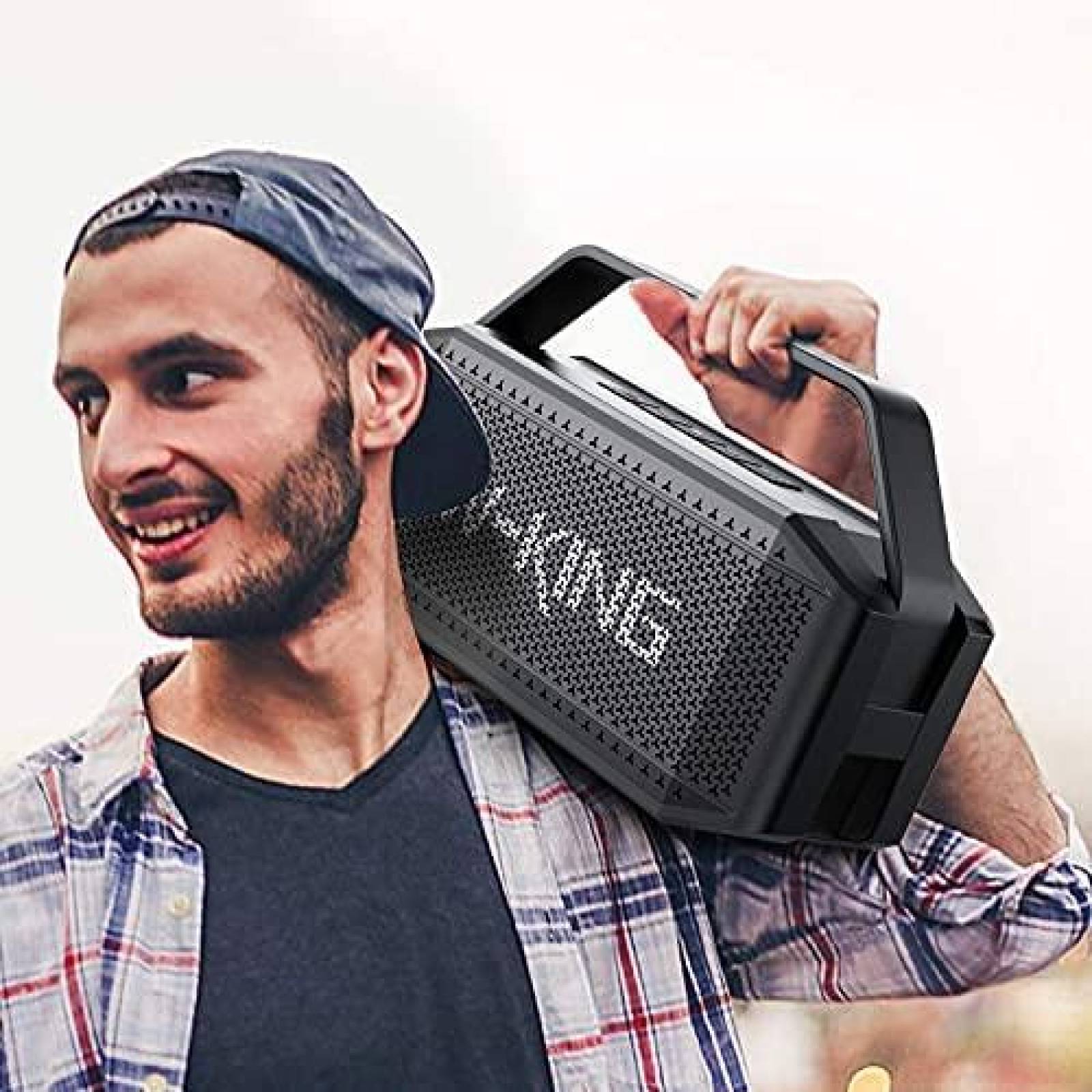 Bocina W-KING Inalambrica Bluetooth IPX6 A Prueba de Agua