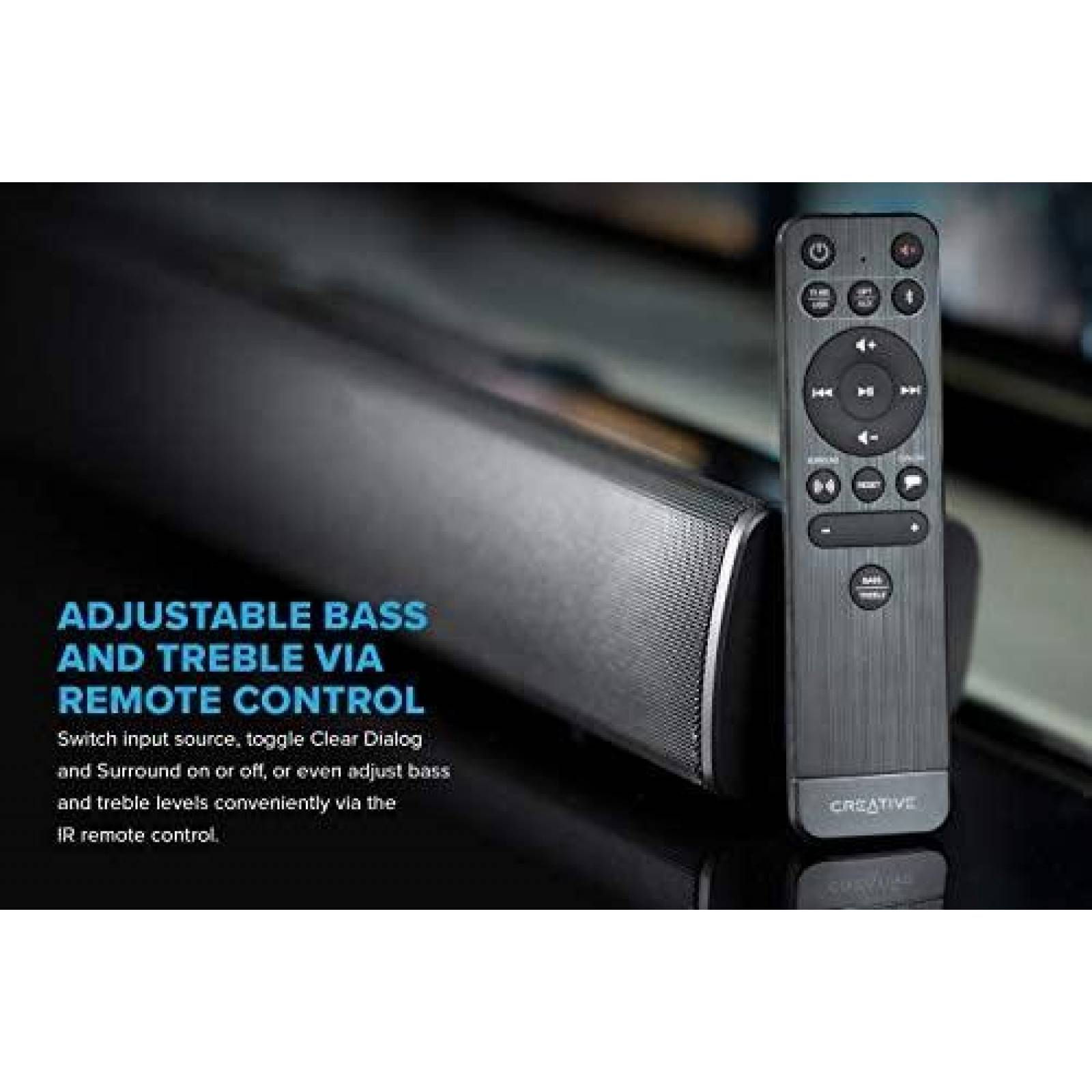 Barra de Sonido Creative Stage V2 co Subwoofer -Negro