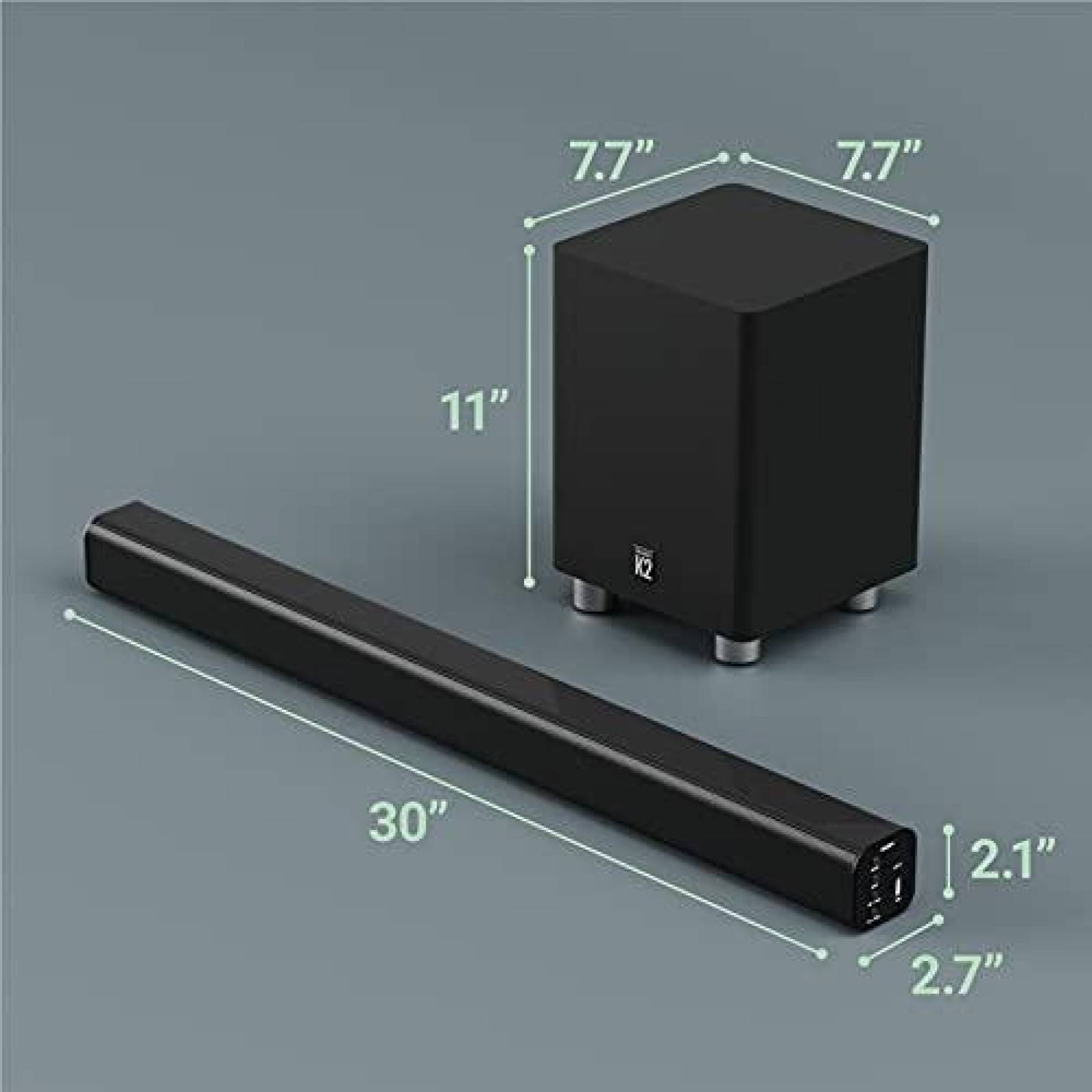 Barra de sonido Majority K2 Bluetooth subwoofer inalambrico