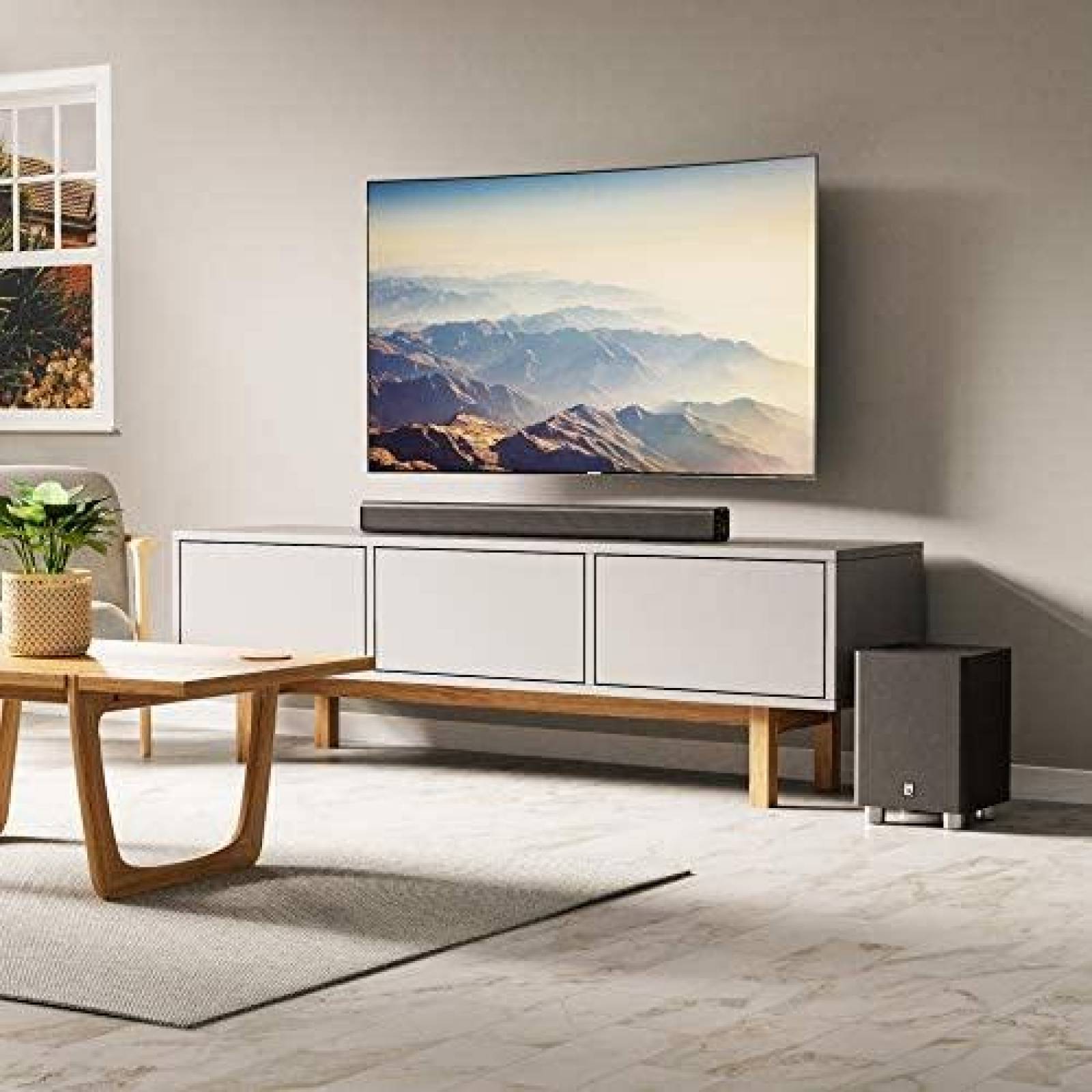 Barra de sonido Majority K2 Bluetooth subwoofer inalambrico