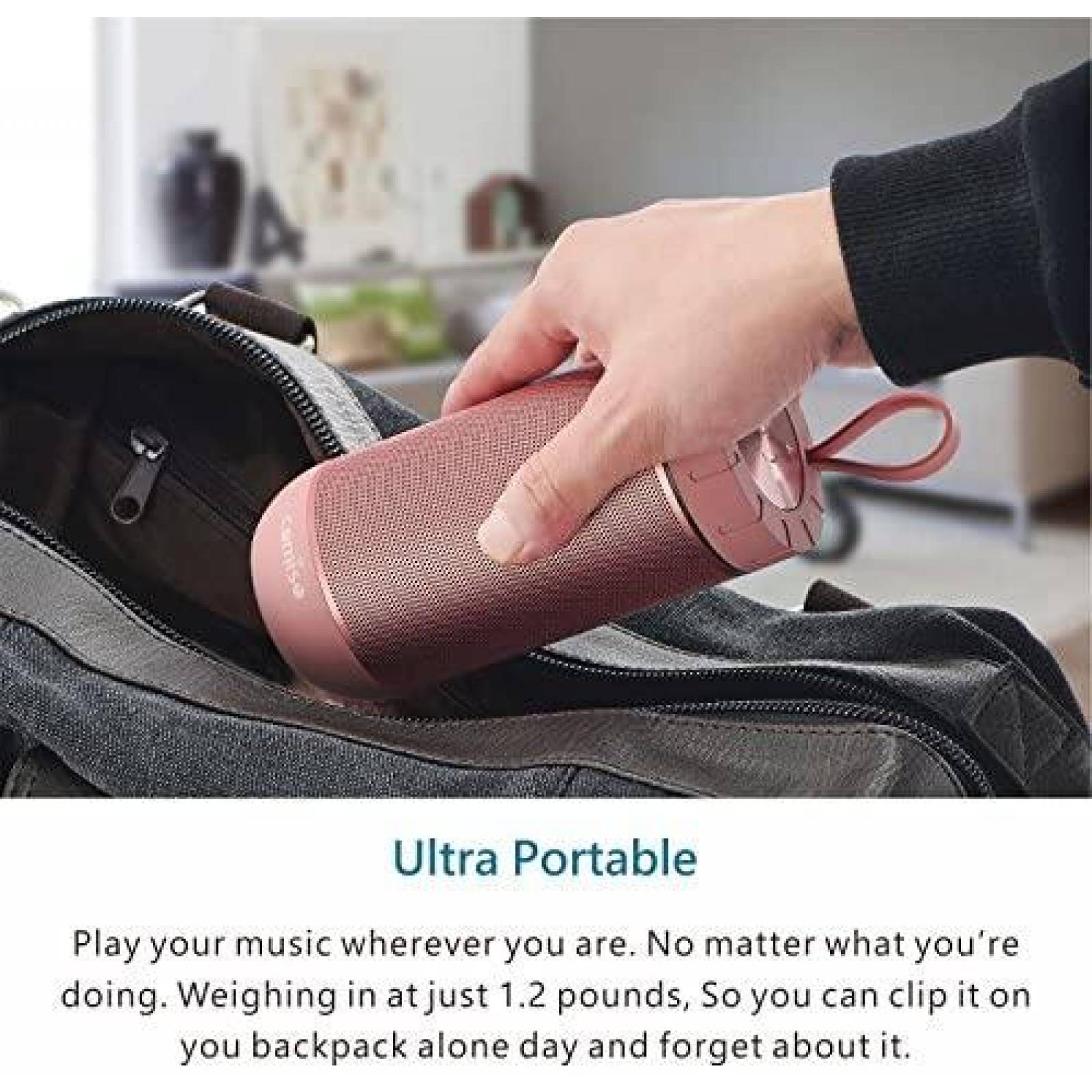 Bocina COMISO Bluetooth Inalambrica Portatil de 24 horas