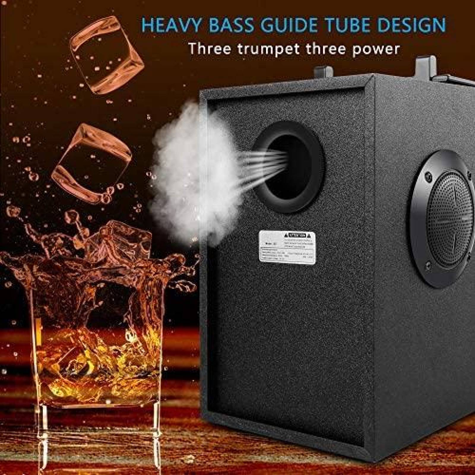 Bocina TAMPROAD Bluetooth Portatil con Subwoofer y Control