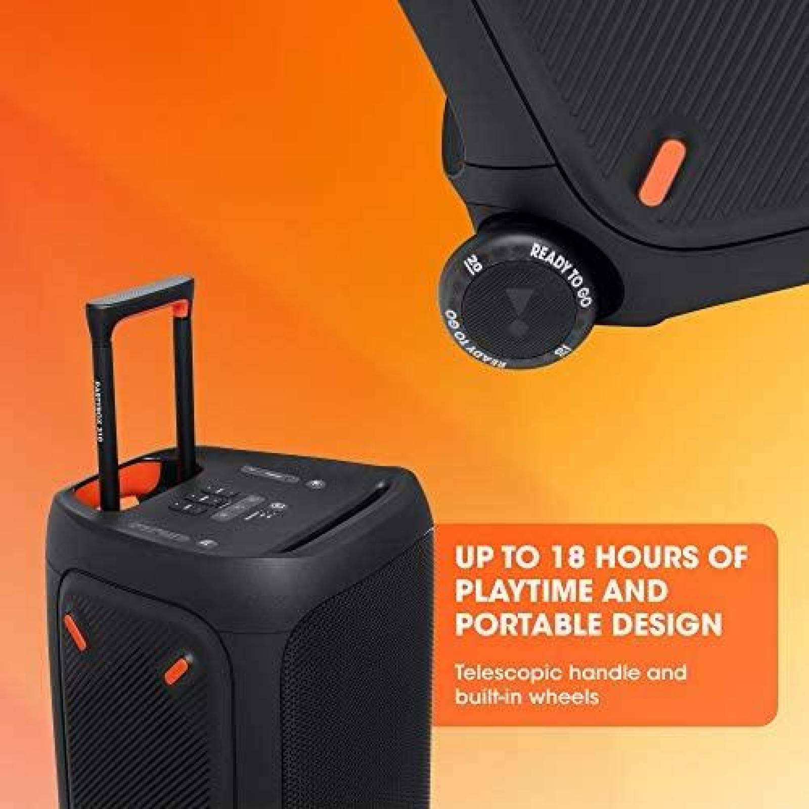 Bocina JBL Partybox 310 Portatil Bateria Durable -Negro