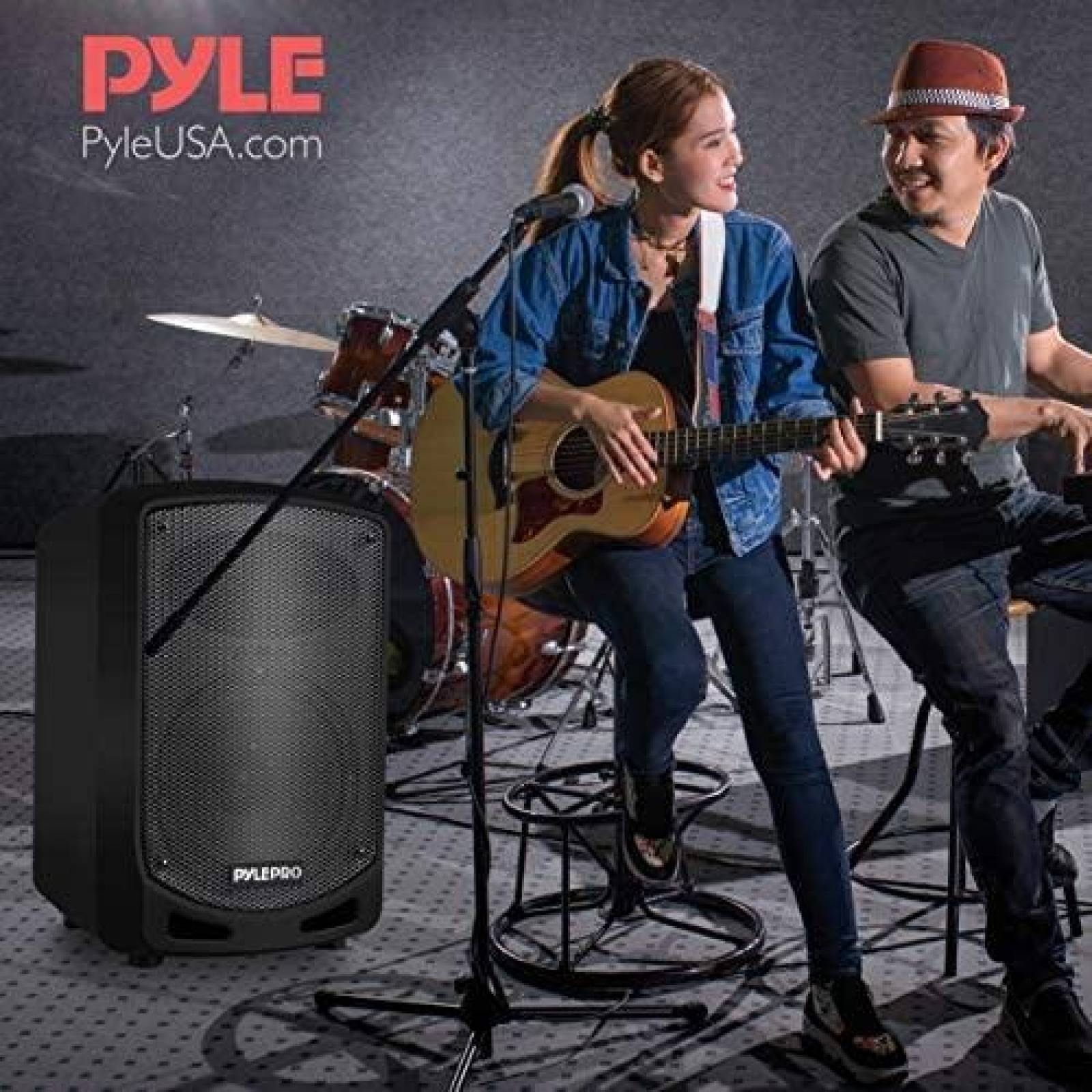 Bocina Portable Pyle Bluetooth/USB/Auxiliar -Negro