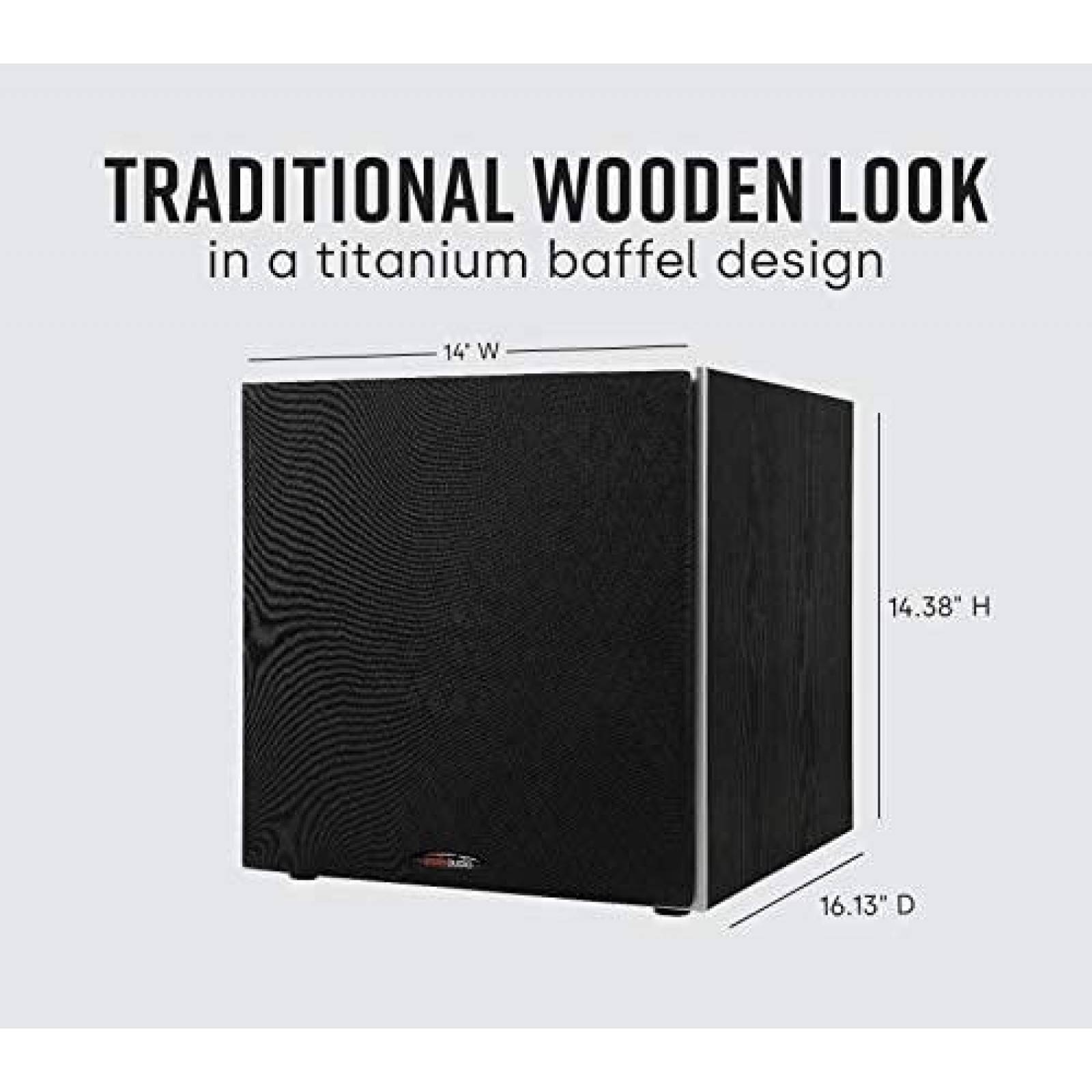 Subwoofer Polk Audio PSW10 de 10" hasta 100 W -Negro