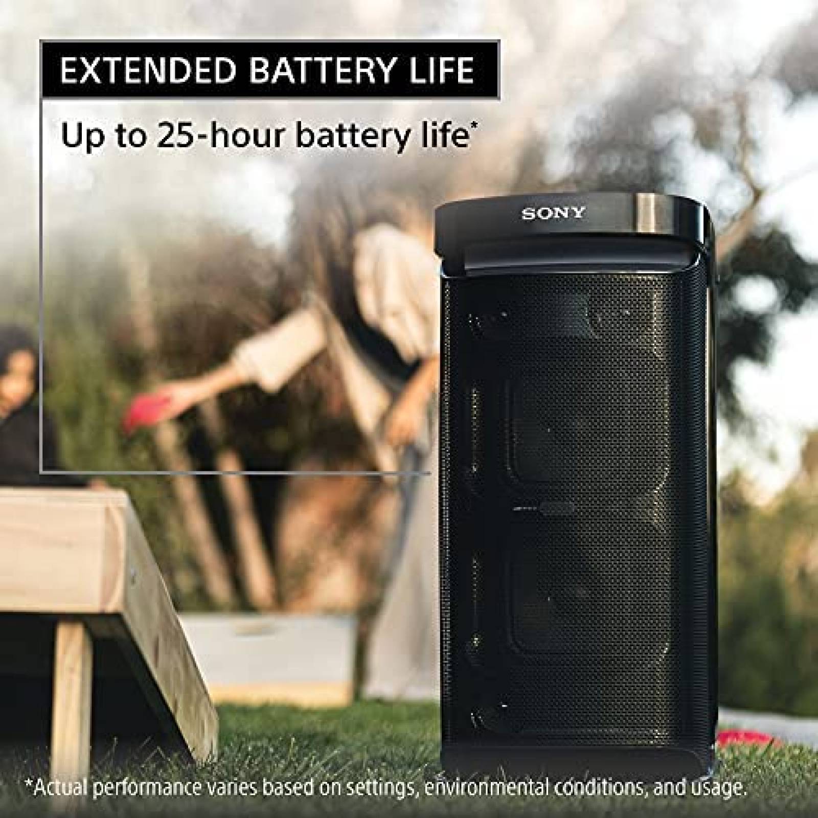 Bocina Portatil Sony SRS-XP700 Bluetooth c/Luz LED -Negro