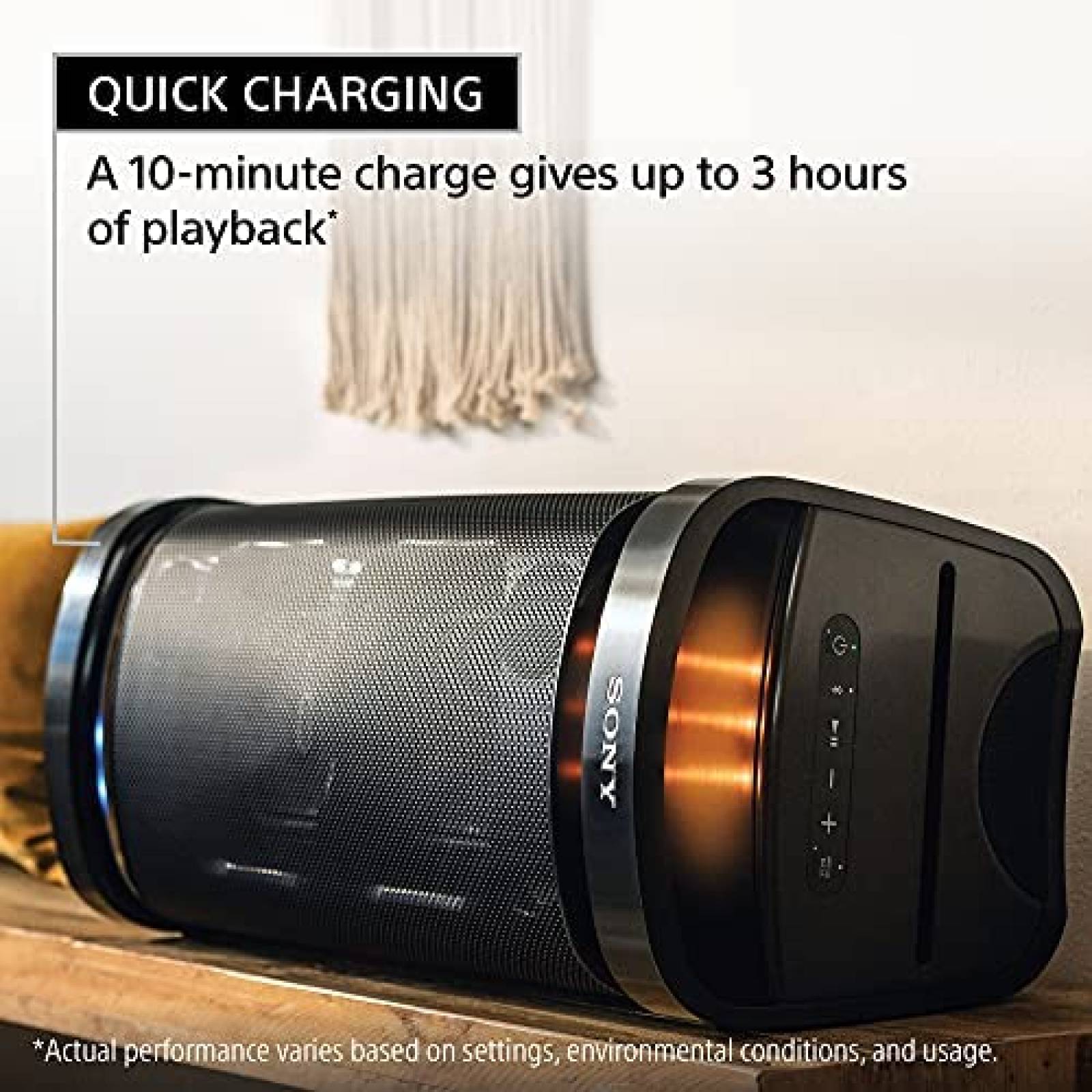 Bocina Portatil Sony SRS-XP700 Bluetooth c/Luz LED -Negro