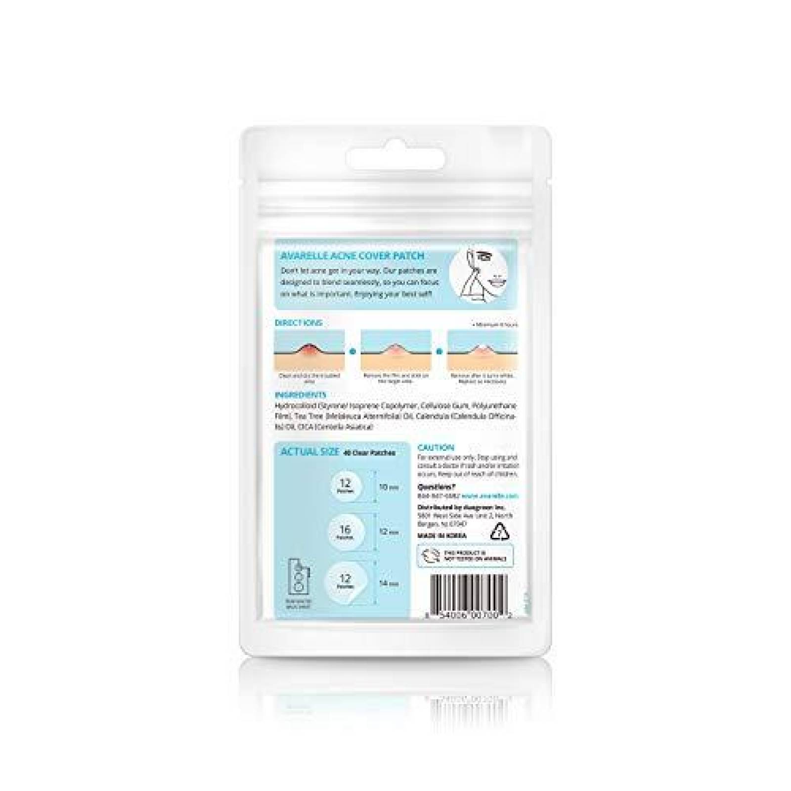 Parches Absorbente Avarelle para el Cuidado del Acne