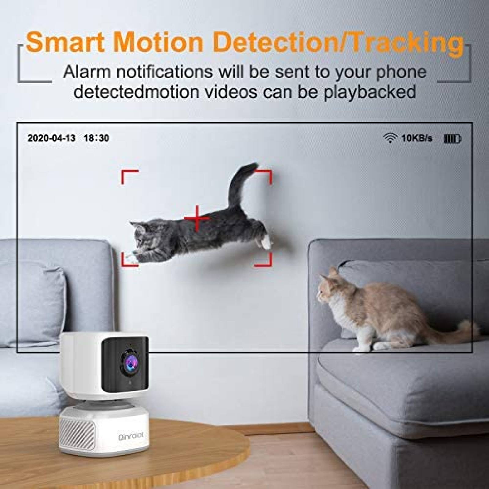 Camara de Seguridad Qinroiot 1080P HD Vision Nocturna