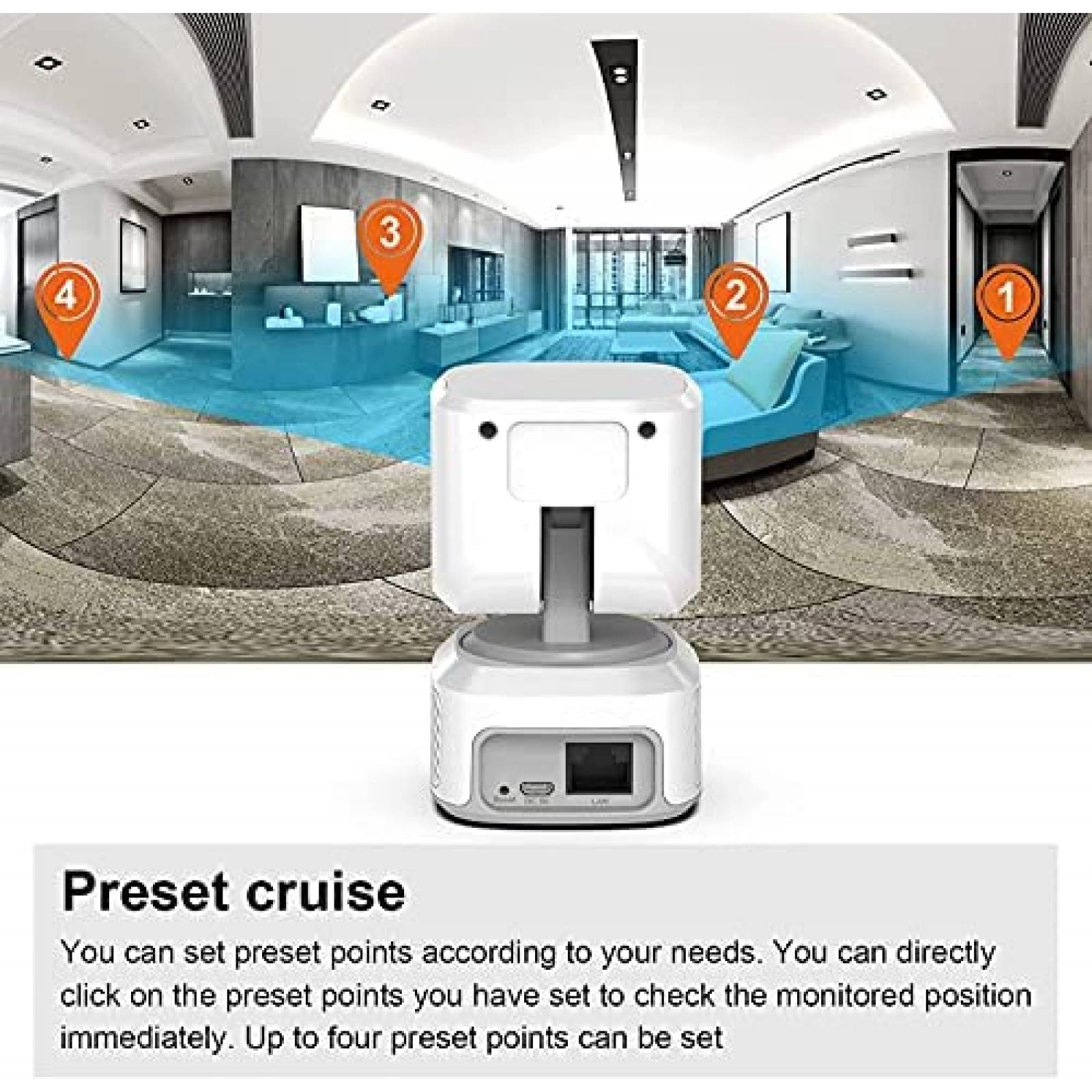 Camara de Seguridad Qinroiot 1080P HD Vision Nocturna