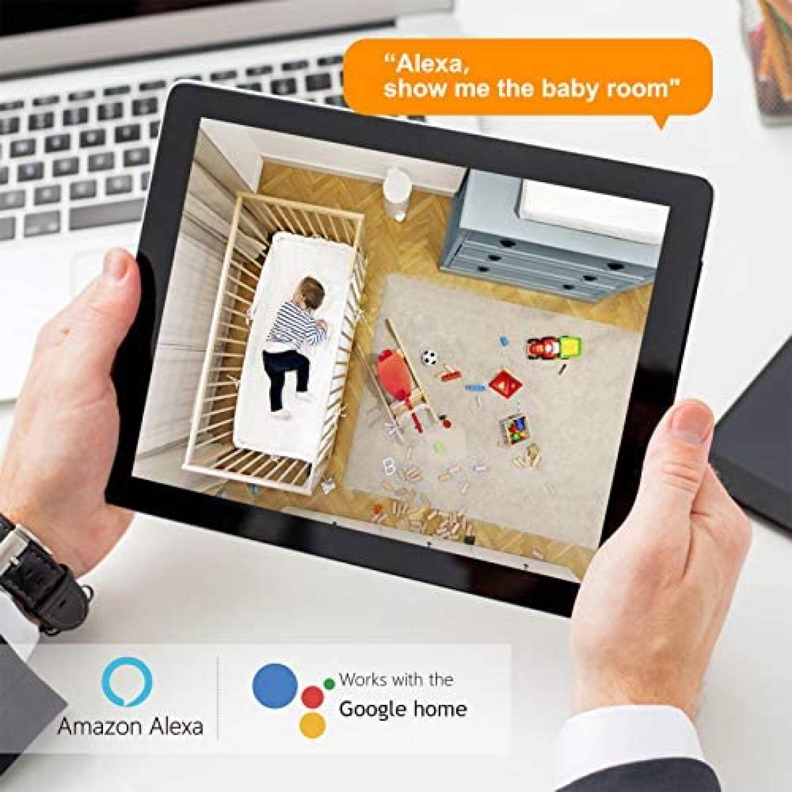 Camara de Seguridad Qinroiot 1080P HD Vision Nocturna