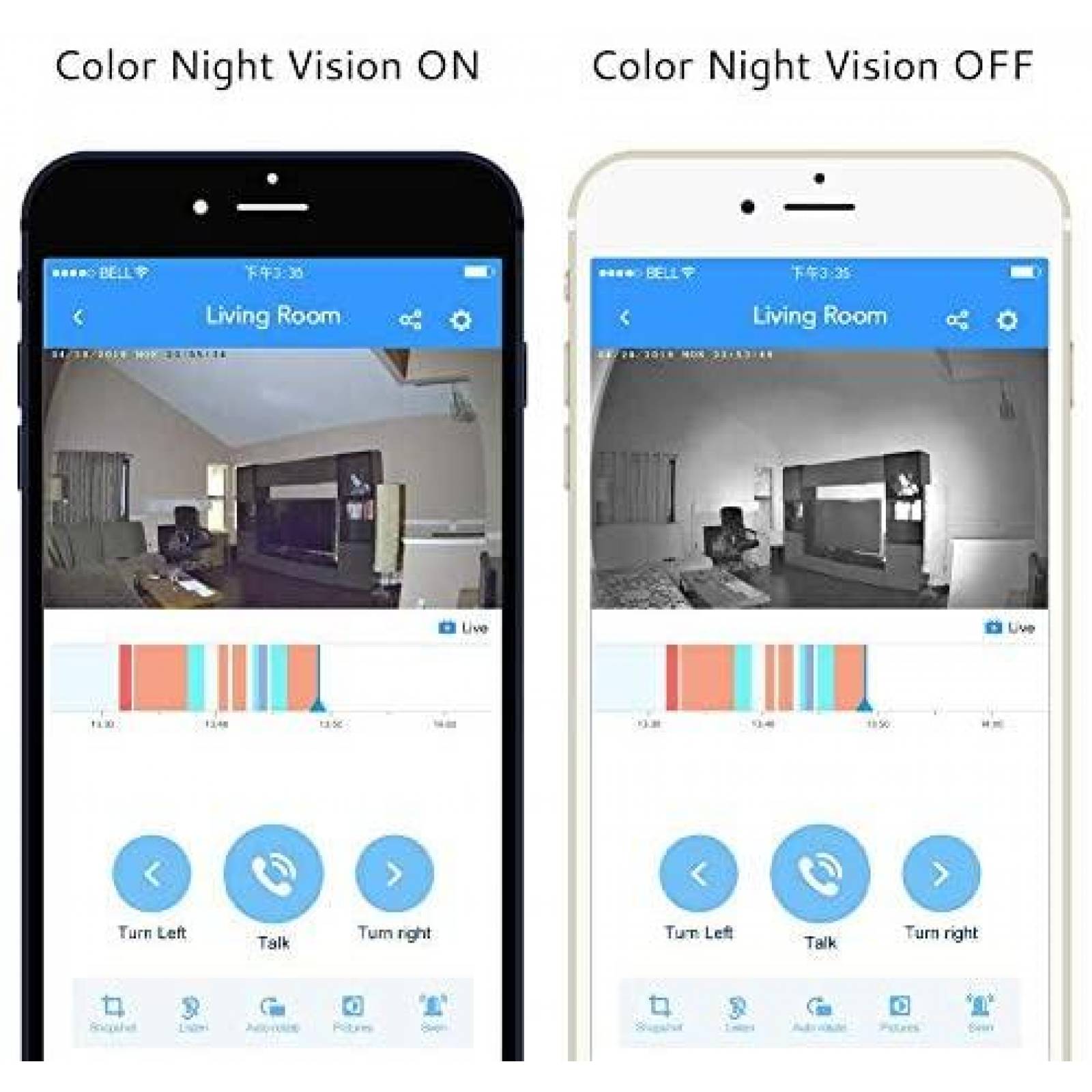 Camara de seguridad Bosma X1 360 Vision Nocturna -Negro