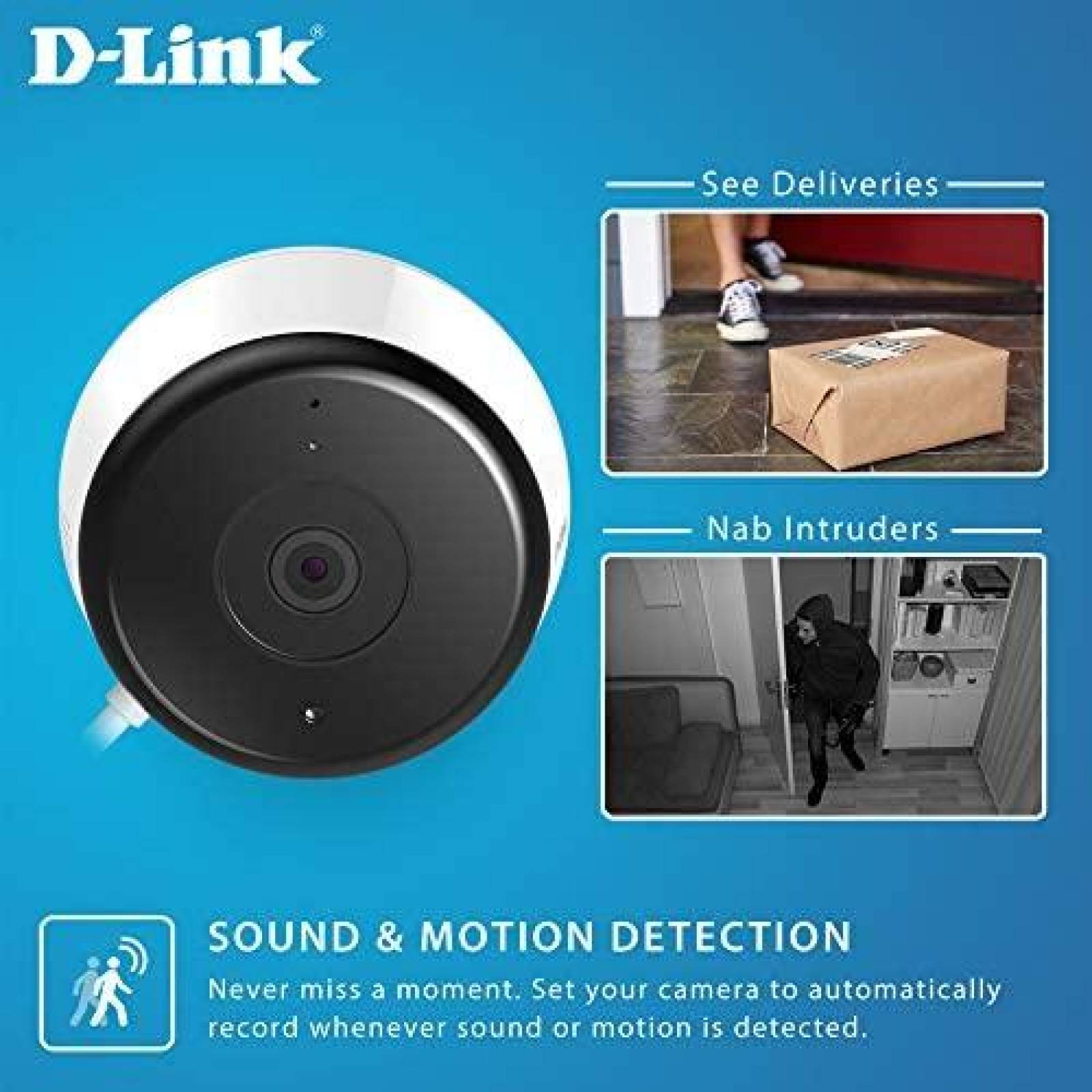 Camara de Seguridad D-Link Inalambrica con Vision Nocturna