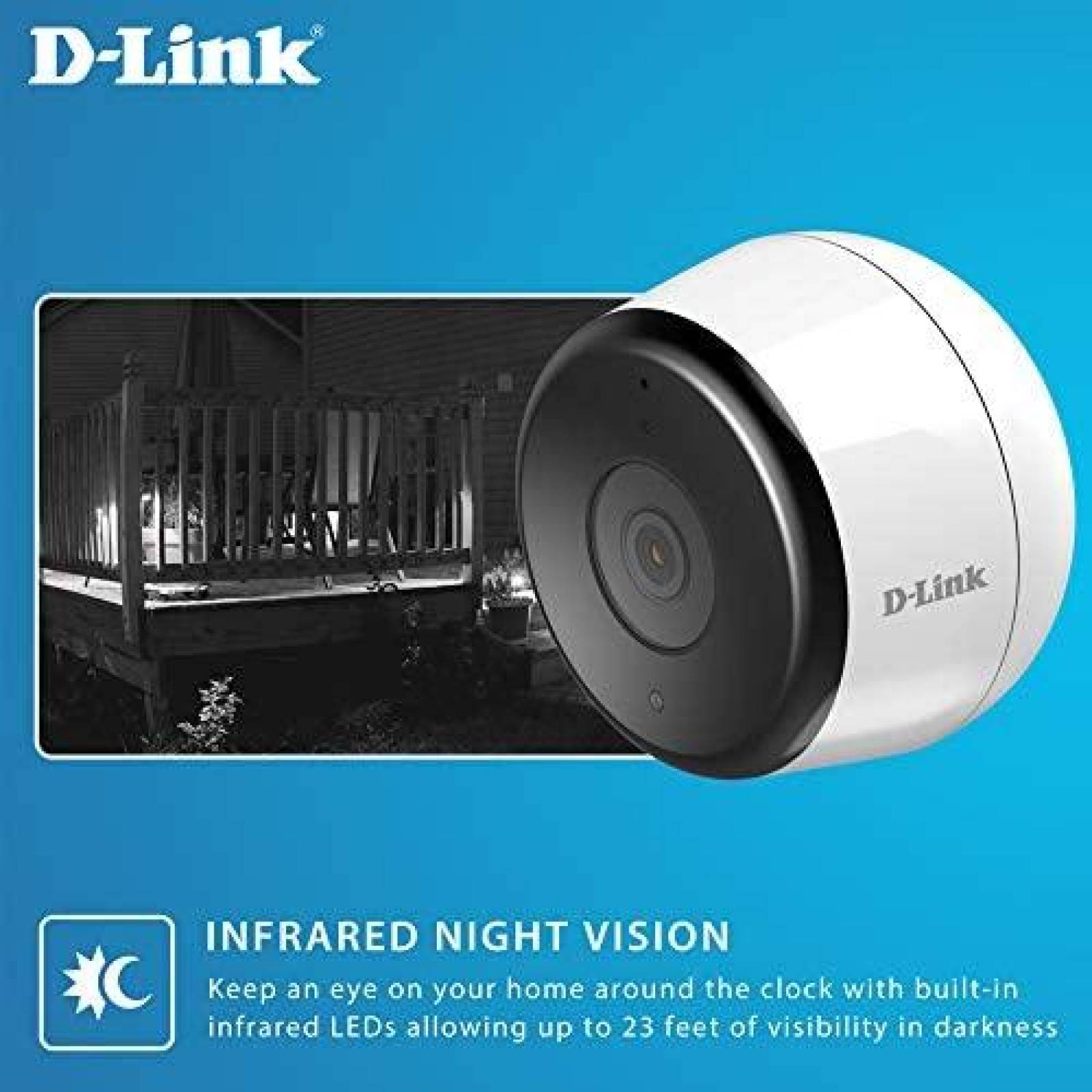 Camara de Seguridad D-Link Inalambrica con Vision Nocturna