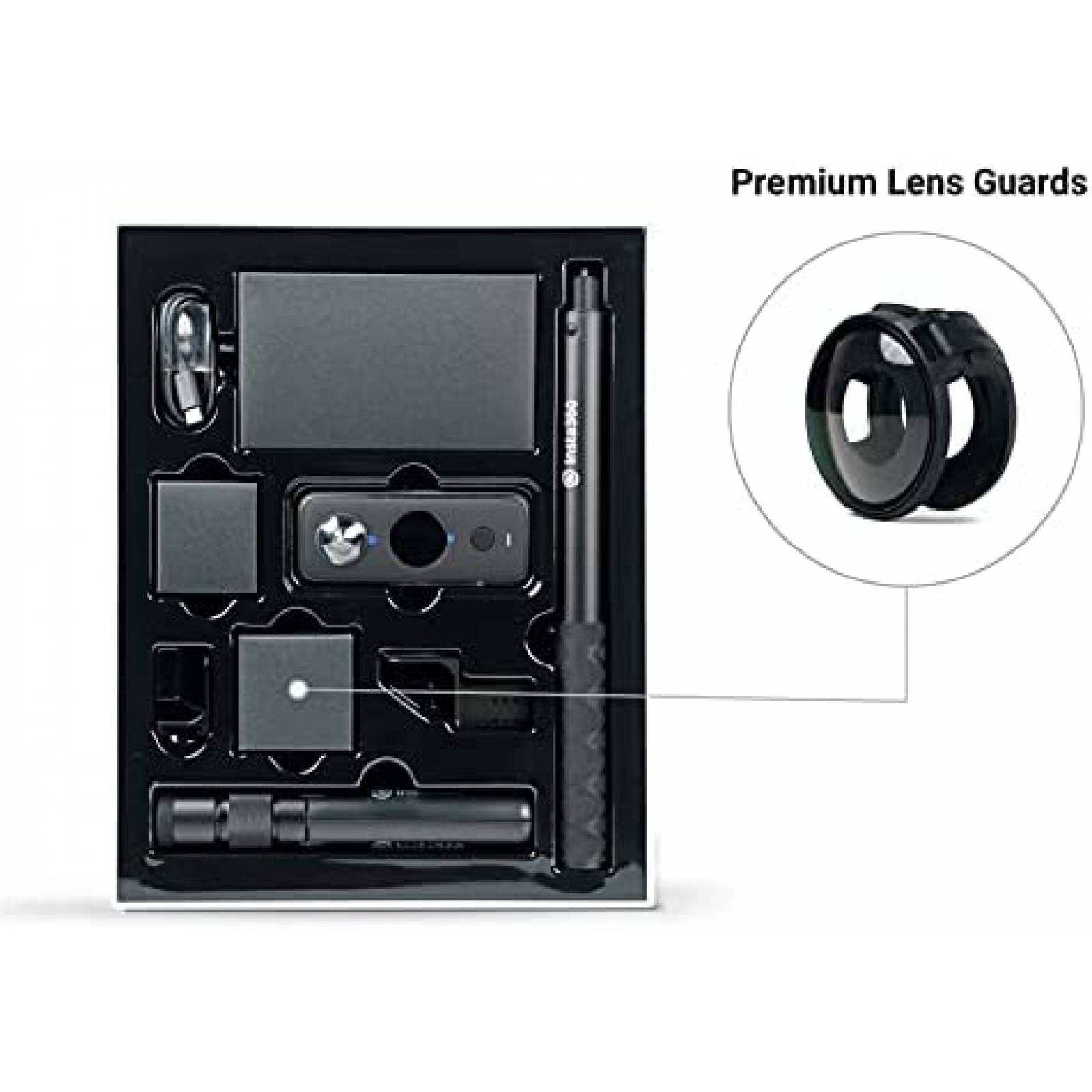 Camara insta360 ONE X2 Impermeable 5.7K Grabacion -Negro