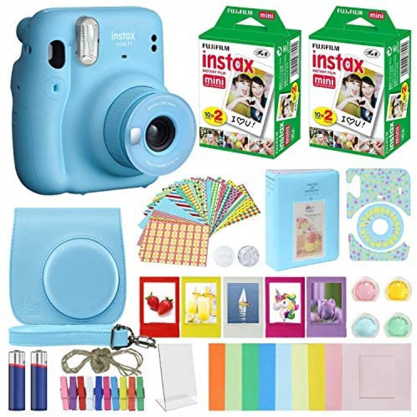 Camara Instantanea Fujifilm Instax Mini 9 -Azul Cielo