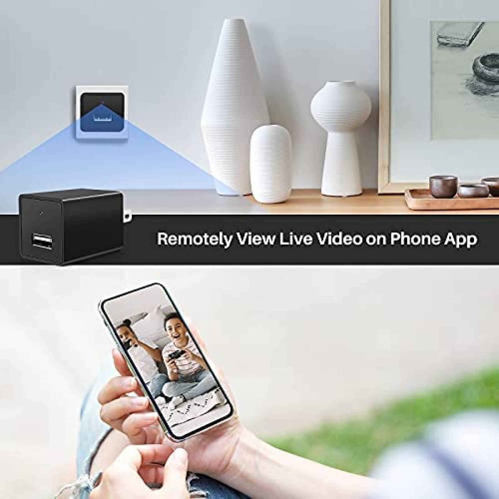 Camara Escondida Camide USB 1080p HD en Cargador -Negro