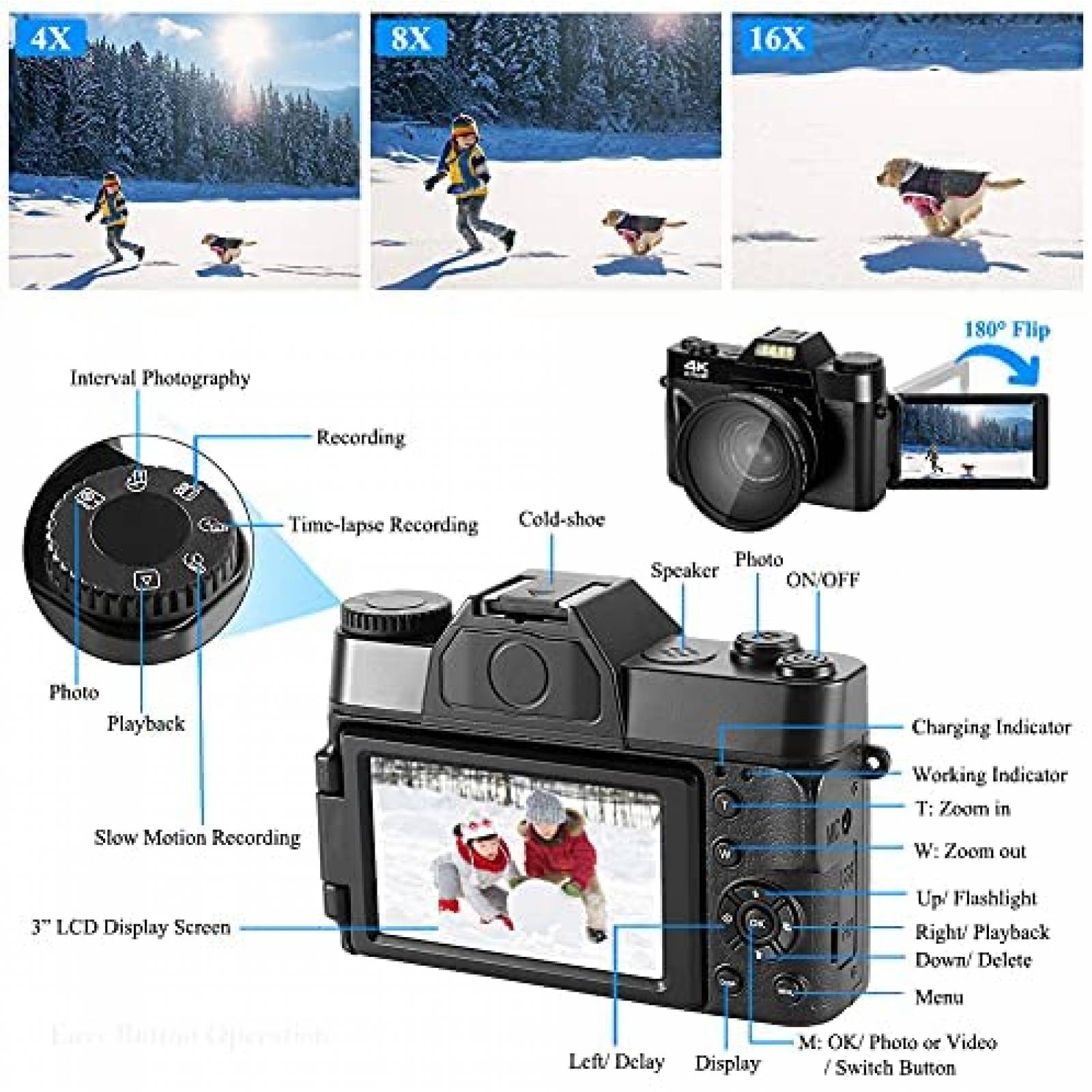 Kit Camara de Video Lincom Tech c/Micro SSD 32GB -Negro