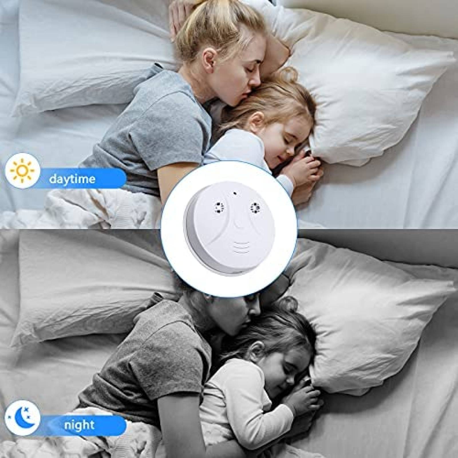 Camara Oculta MINGYY en Detector de Humo 1080P Wifi -Negro