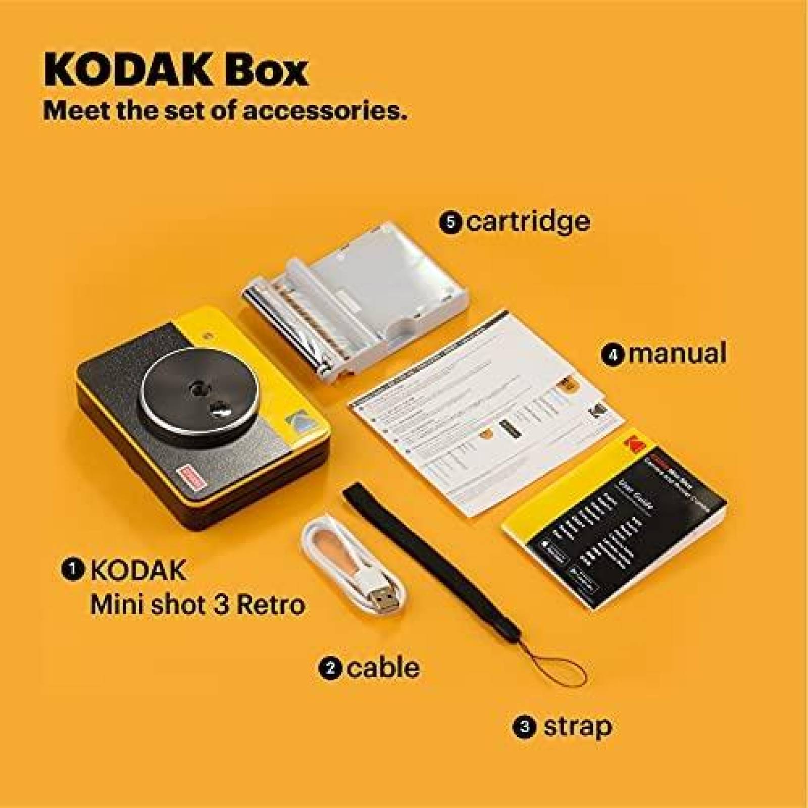 Camara Instantanea Kodak Mini Shot 3 3 x 3'' Portatil iOS