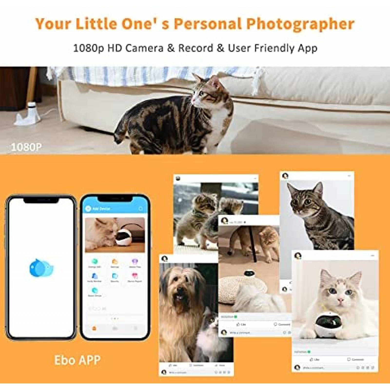Camara Domo WINDEK Enabot Ebo SE 1080P Wifi -Blanco