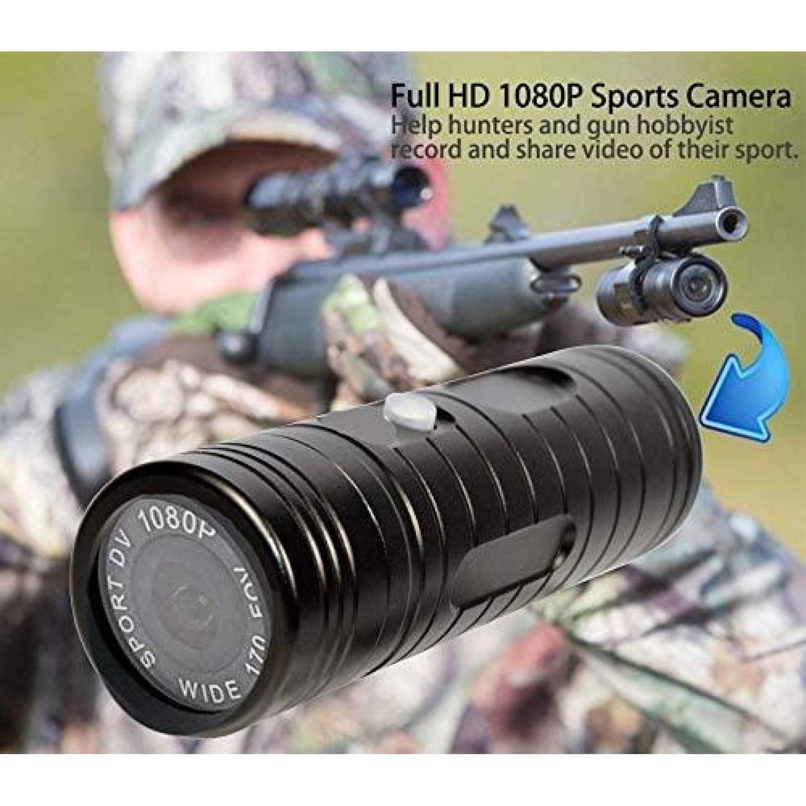 Camara de video ABLEBRO HWX28SBNV Para pistola de caza-Negro