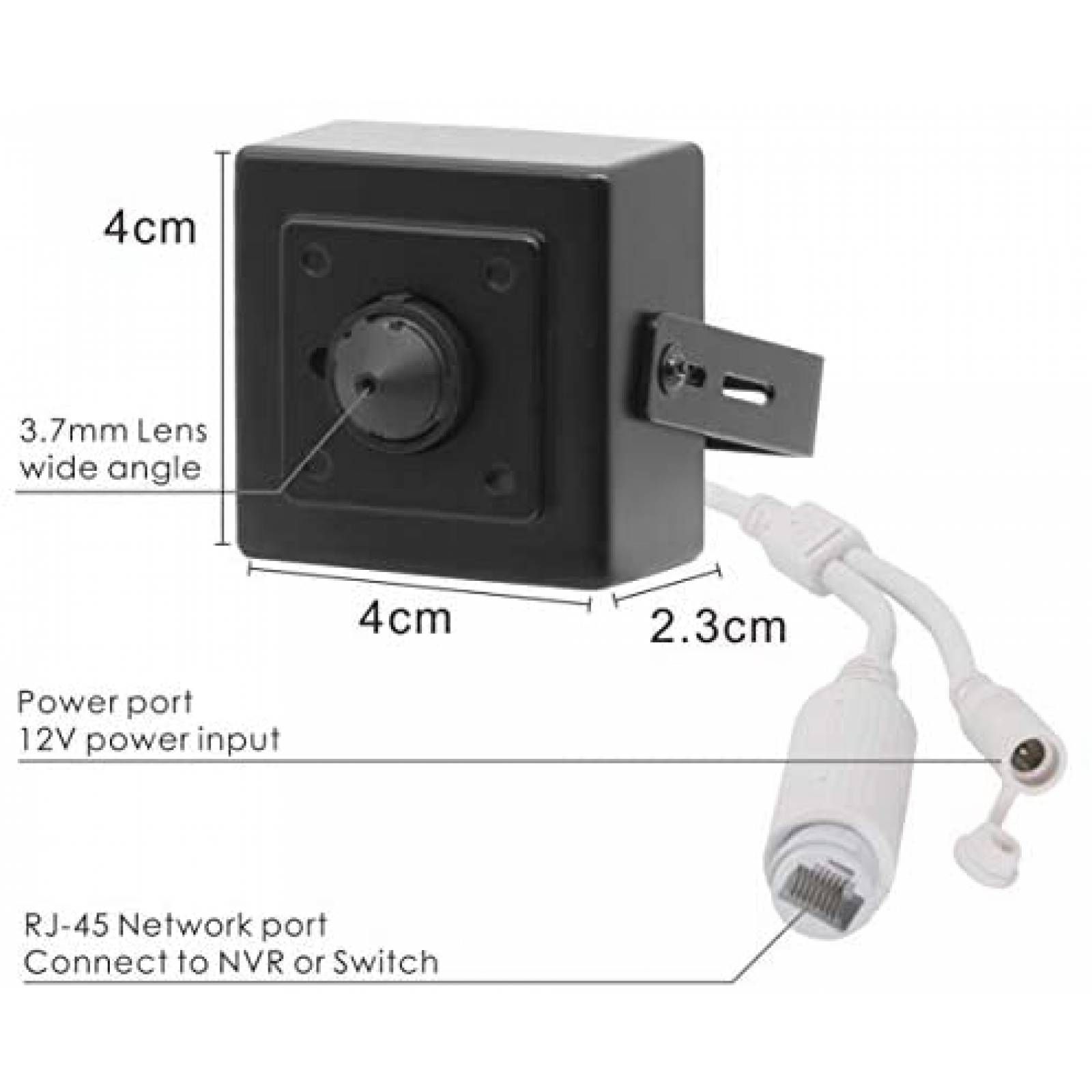 Mini Camara de Seguridad Vonnision Oculta de 5MP POE IP