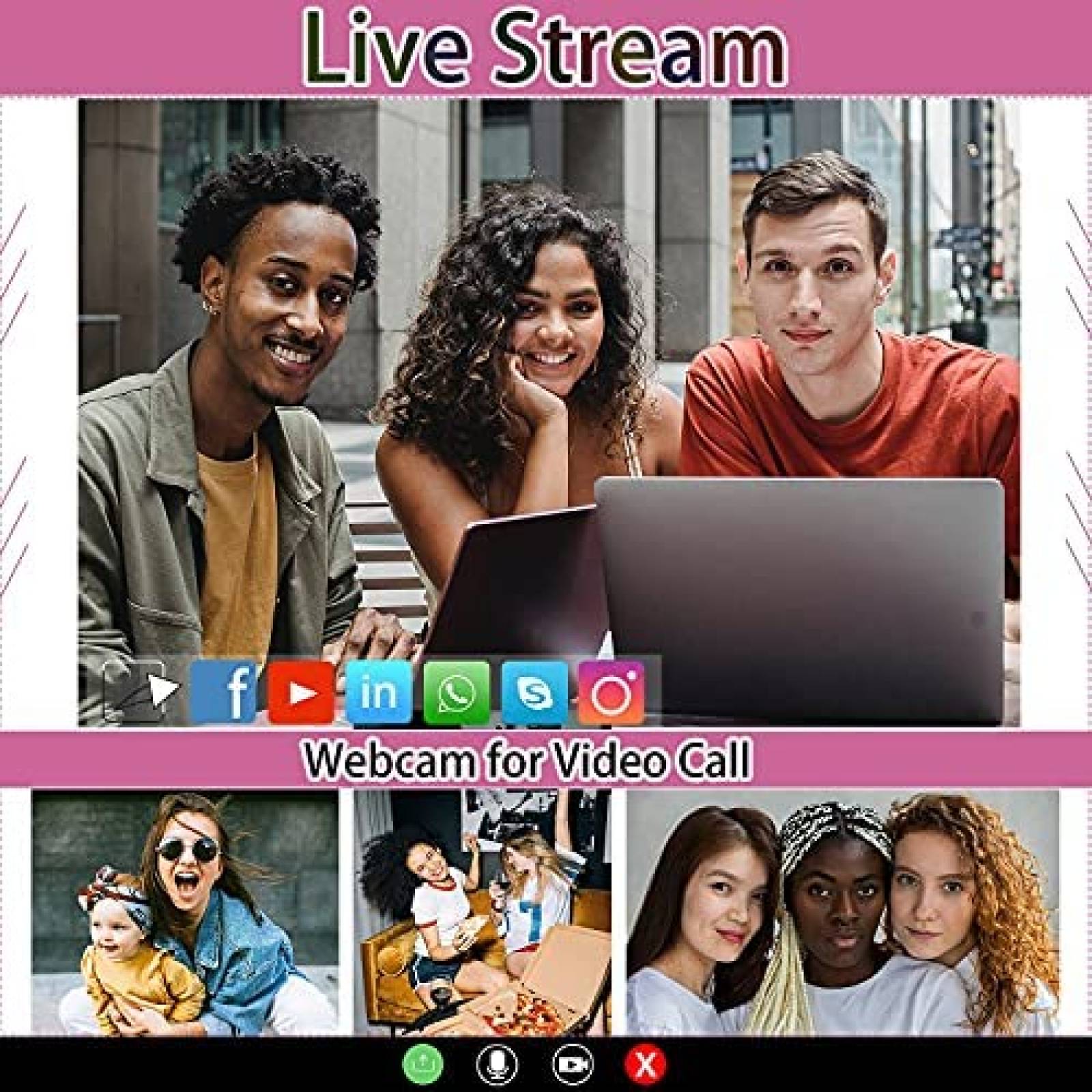 Camara Digital VETEK 4K 48MP 16X Zoom + Micro SD 32GB