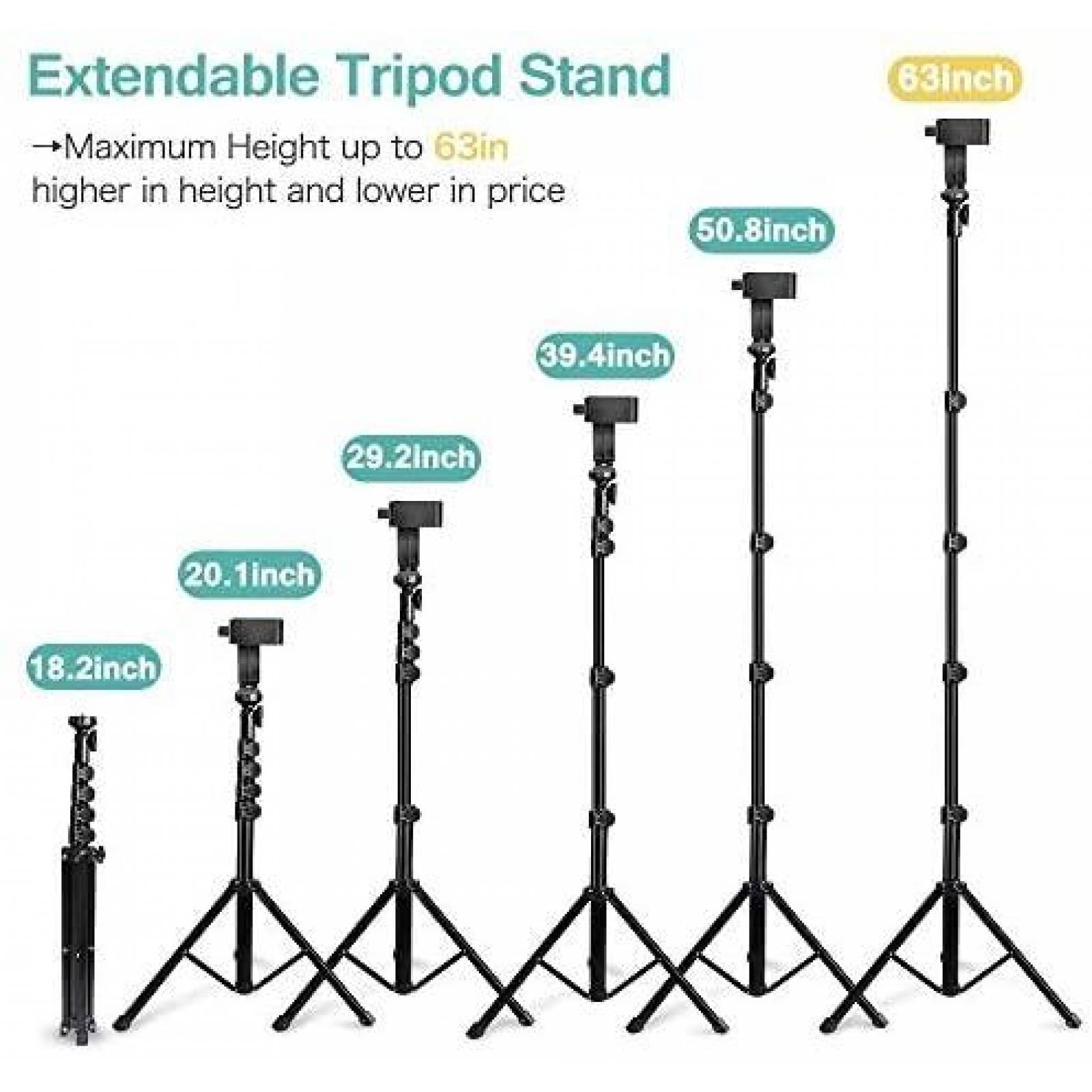 Aro de Luz UBeesize con Tripie para Camaras y Smartphones