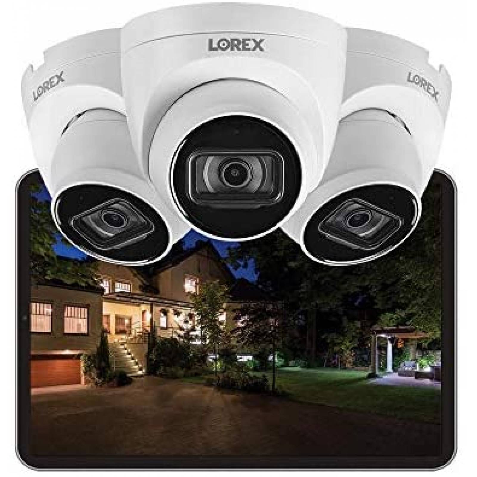 Camara seguridad Lorex 4k Ultra HD 8MP contra agua-Blanco