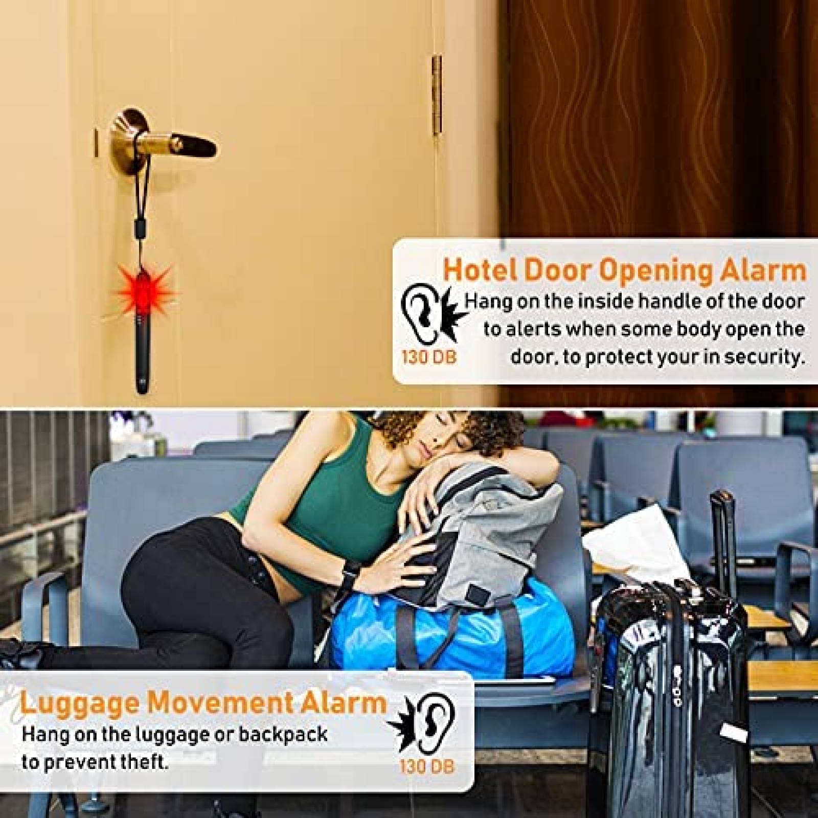 Detector Richbarn G718 Antiespia Alarma Luz Infrarroja-Negro